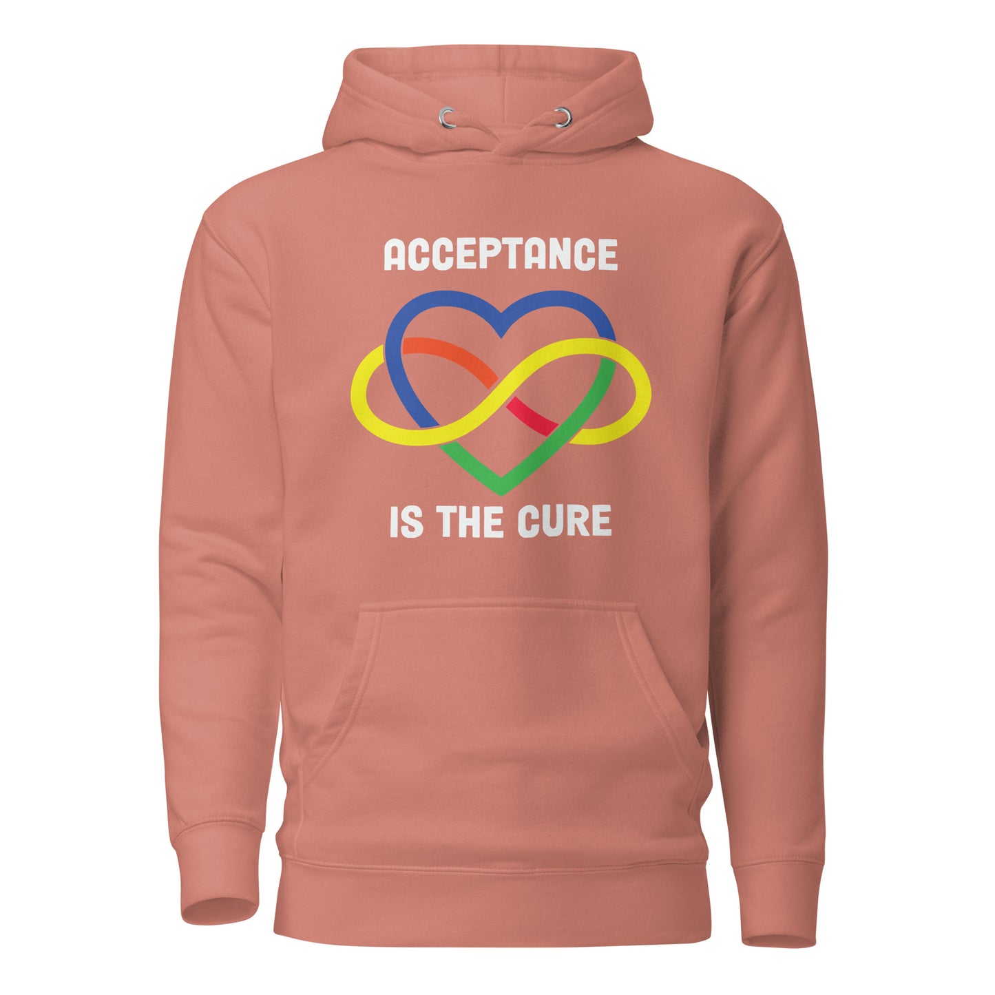 Autism Acceptance Together Quality Cotton Heritage Adult Hoodie