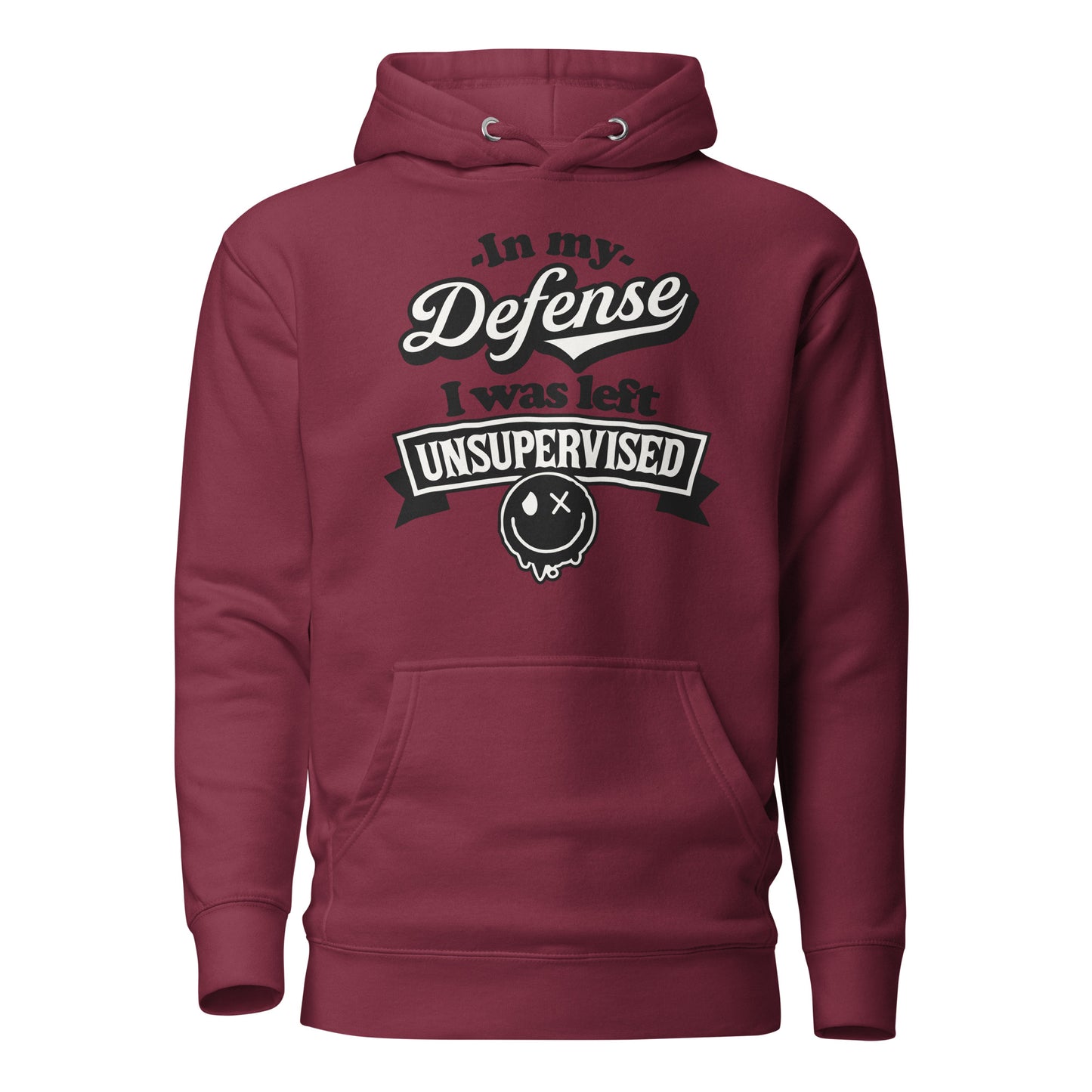 In My Defense I Was Left Unsupervised Cotton Heritage Adult Hoodie