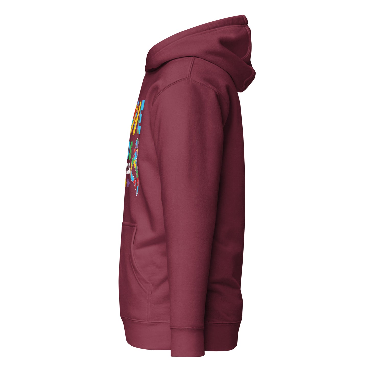 Love Need No Words Autism Acceptance Quality Cotton Heritage Adult Hoodie