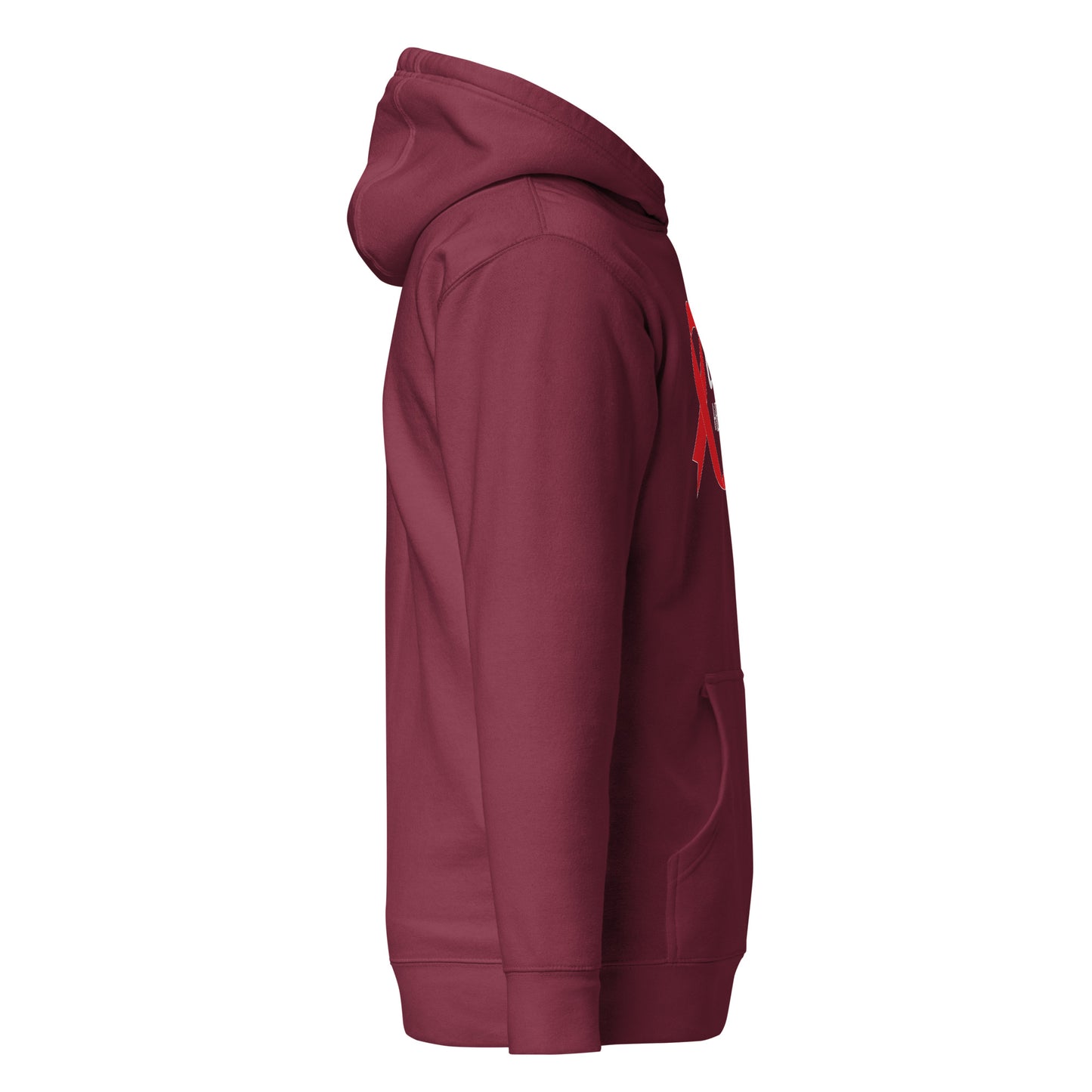 Crush Heart Disease Awareness Quality Cotton Heritage Adult Hoodie