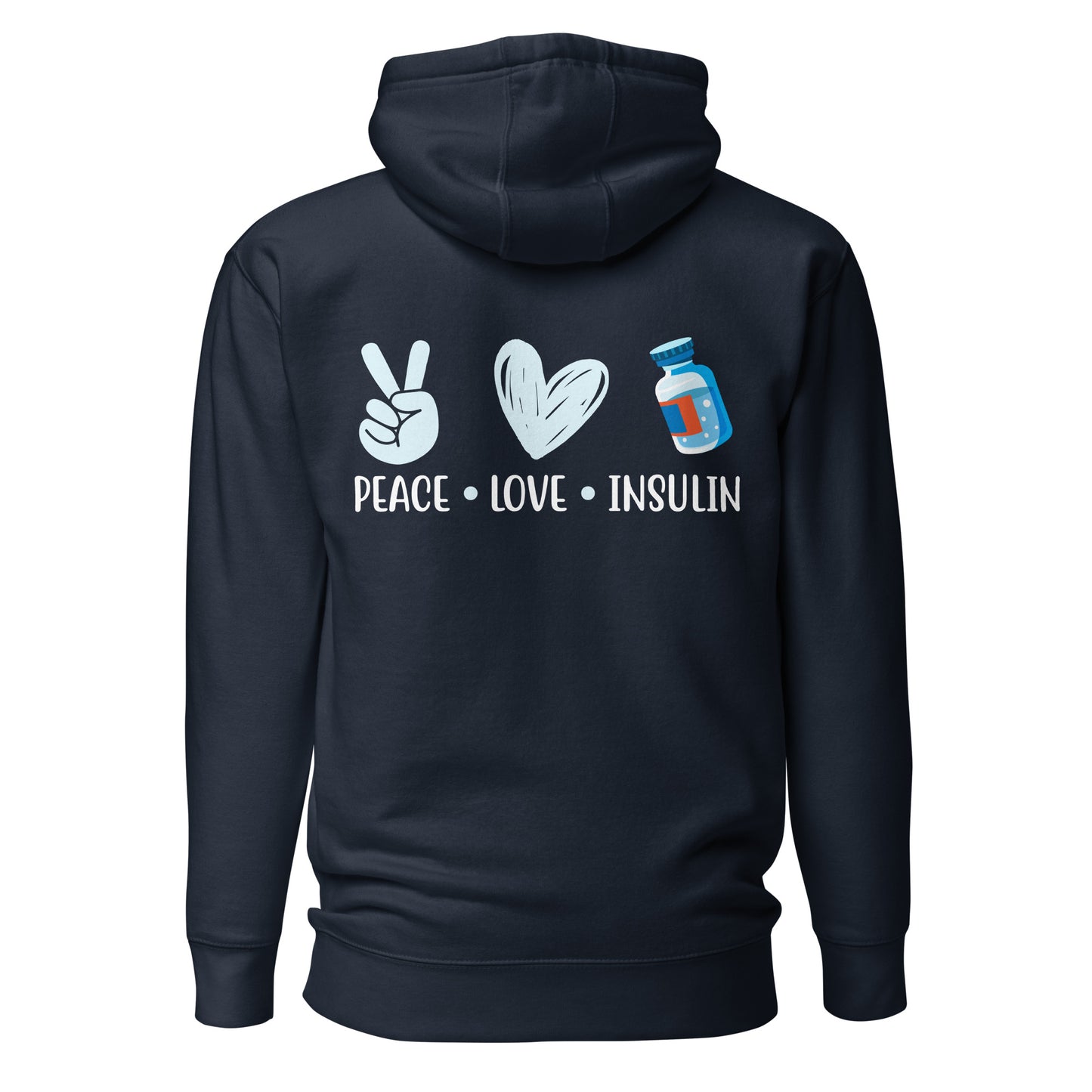 Diabetes Awareness Quality Cotton Heritage Adult Hoodie