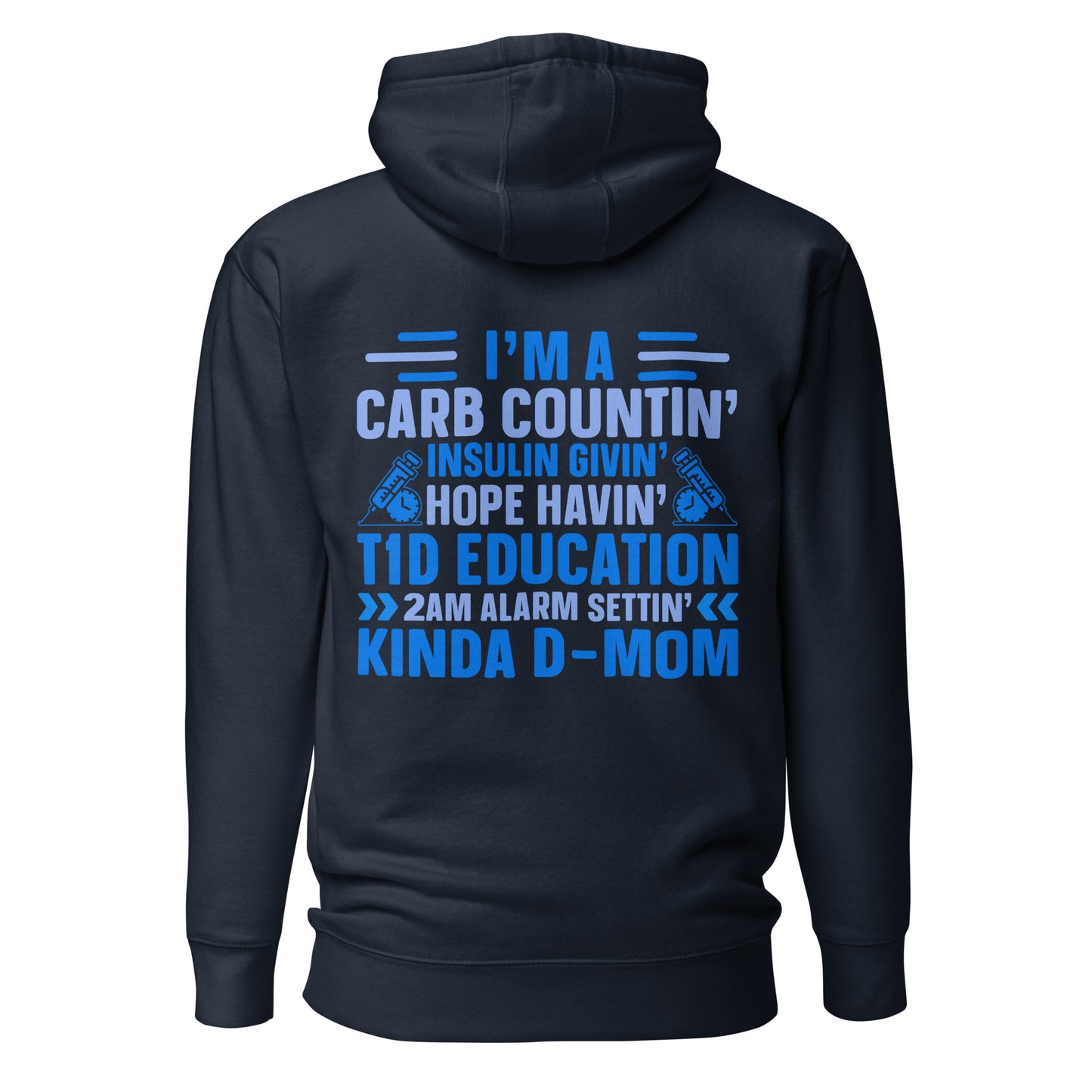 Diabetes Awareness Quality Cotton Heritage Adult Hoodie
