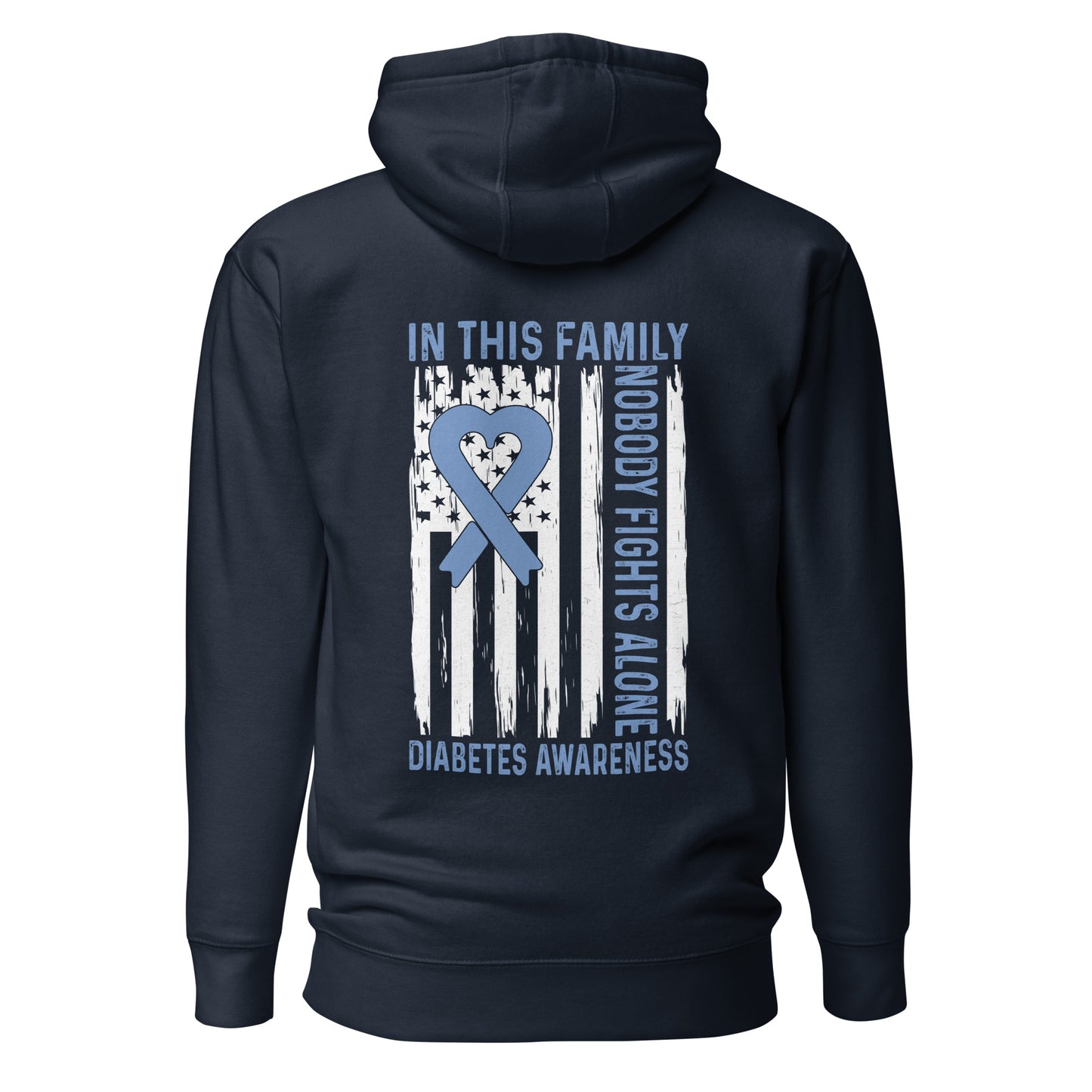 Diabetes Awareness Quality Cotton Heritage Adult Hoodie