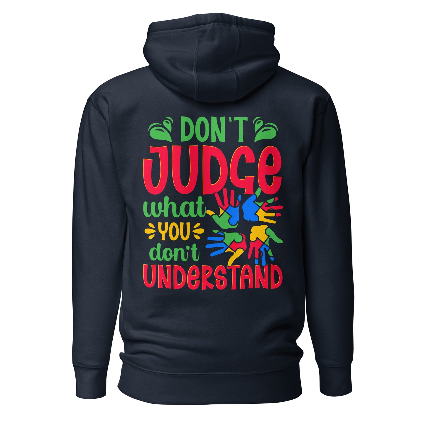 Autism Acceptance Together Quality Cotton Heritage Adult Hoodie
