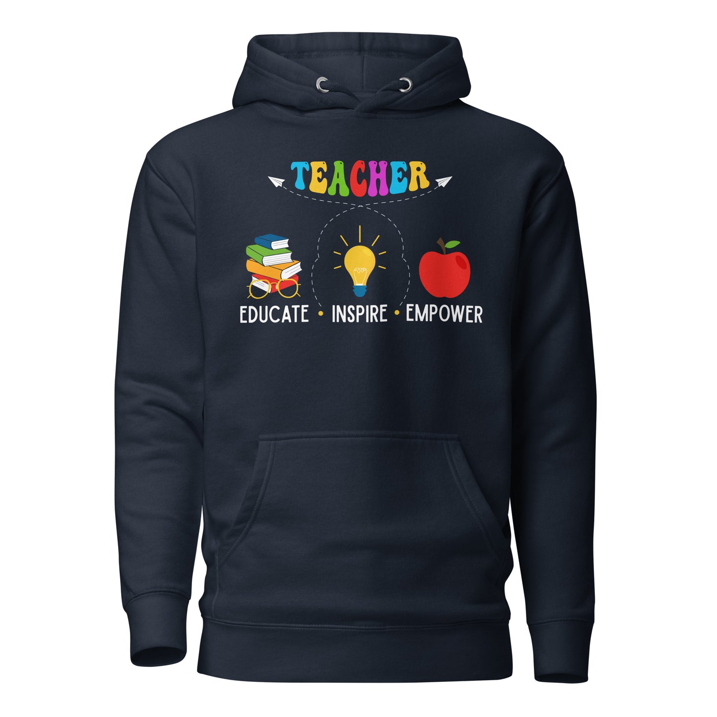 Educate, Inspire, Empower Teacher Quality Cotton Heritage Adult Hoodie