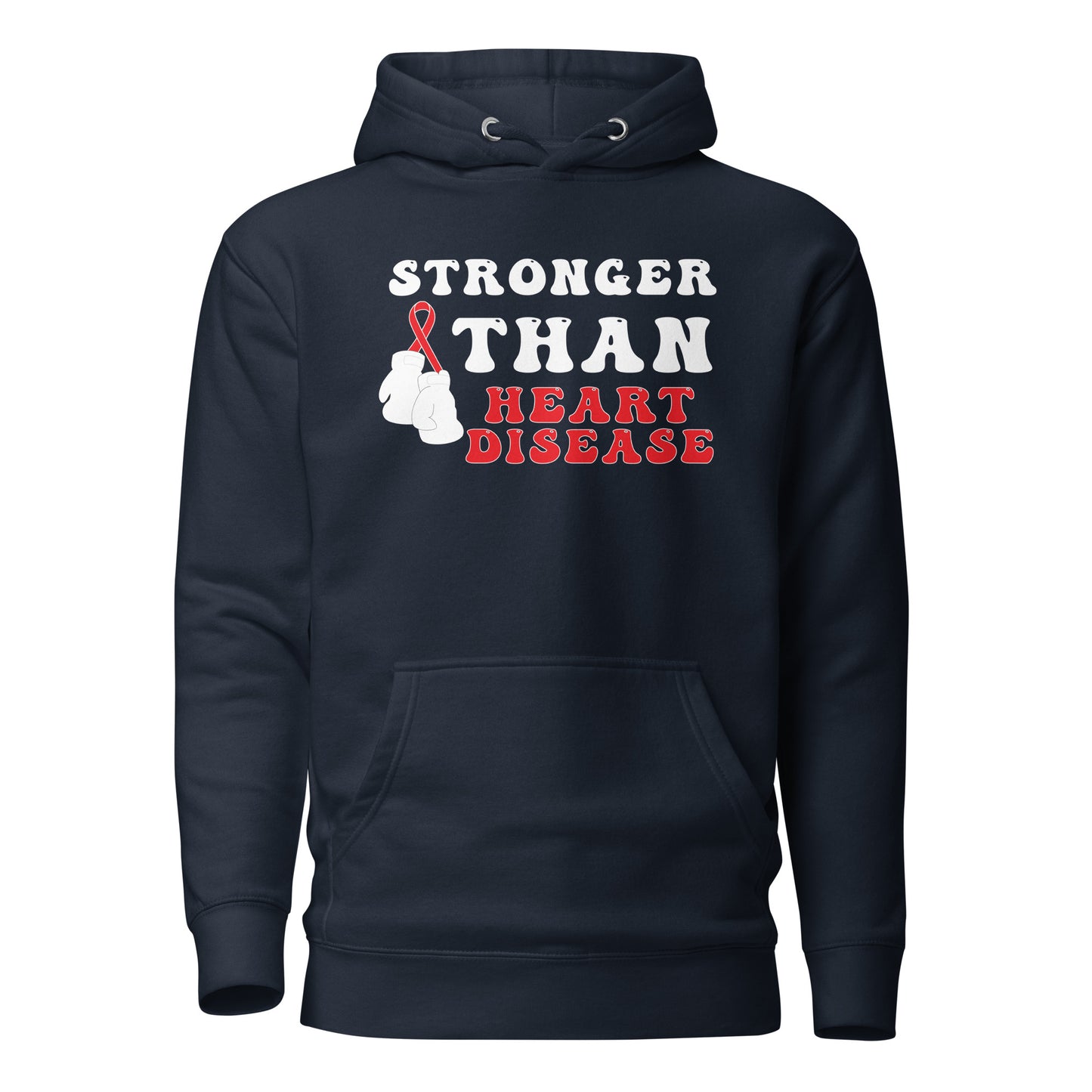 Stronger than Heart Disease Awareness Quality Cotton Heritage Adult Hoodie