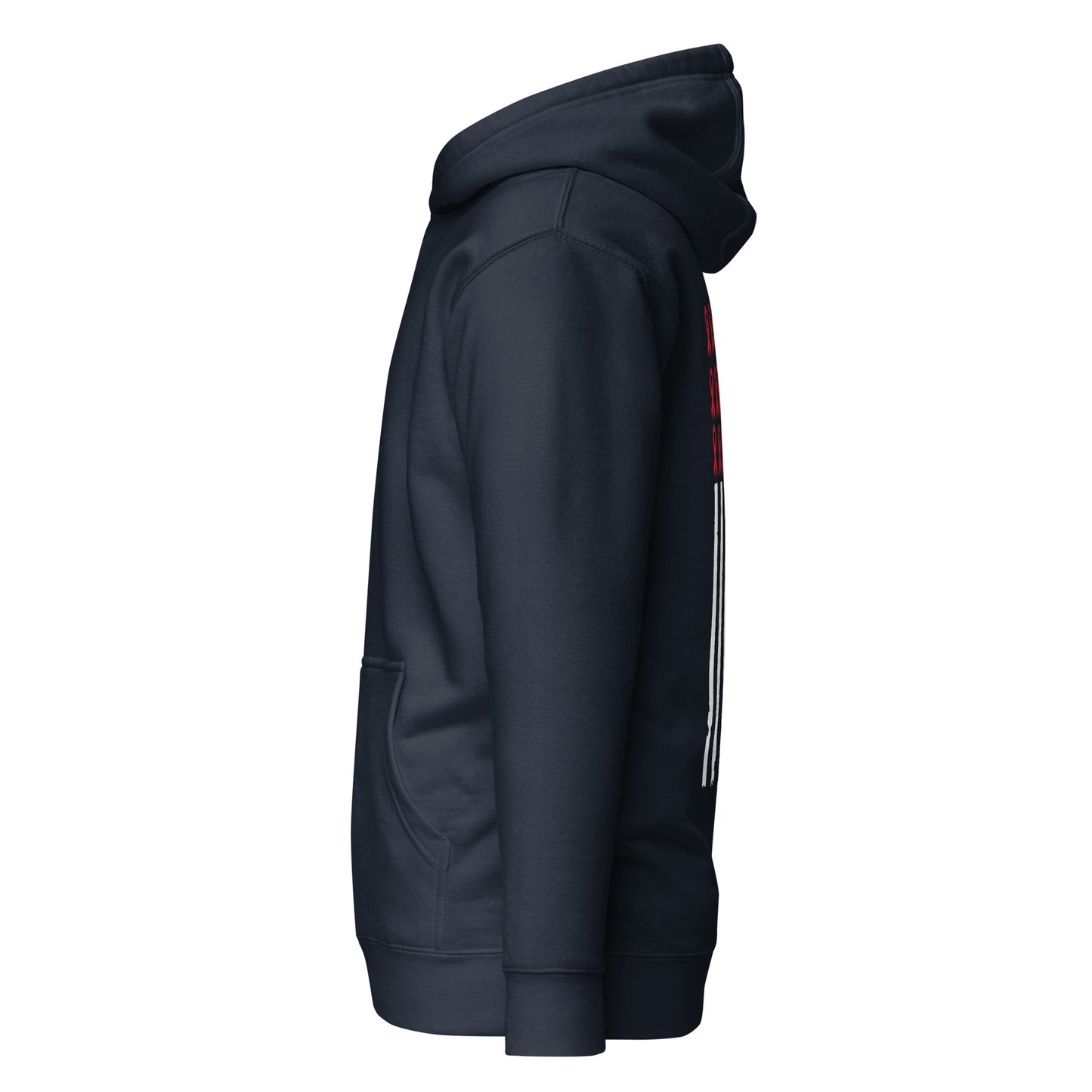 Fight Heart Disease Awareness Flag Quality Cotton Heritage Adult Hoodie