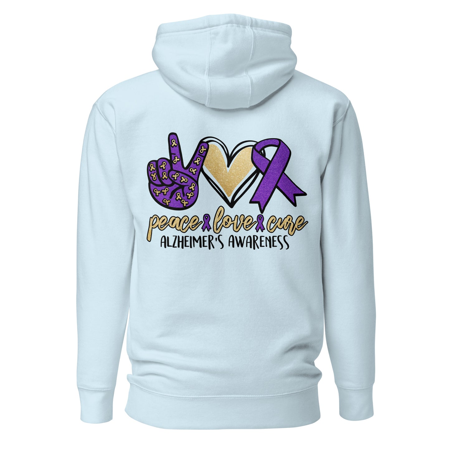 Alzheimer's Awareness Quality Cotton Heritage Adult Hoodie