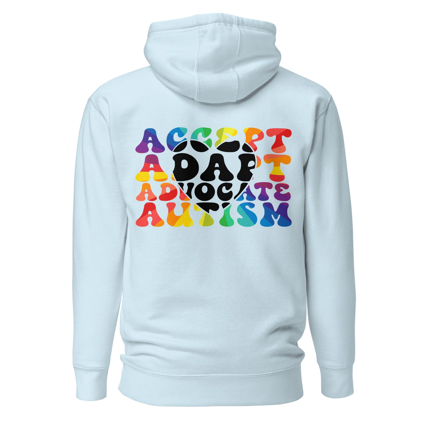 Autism Acceptance Together Quality Cotton Heritage Adult Hoodie