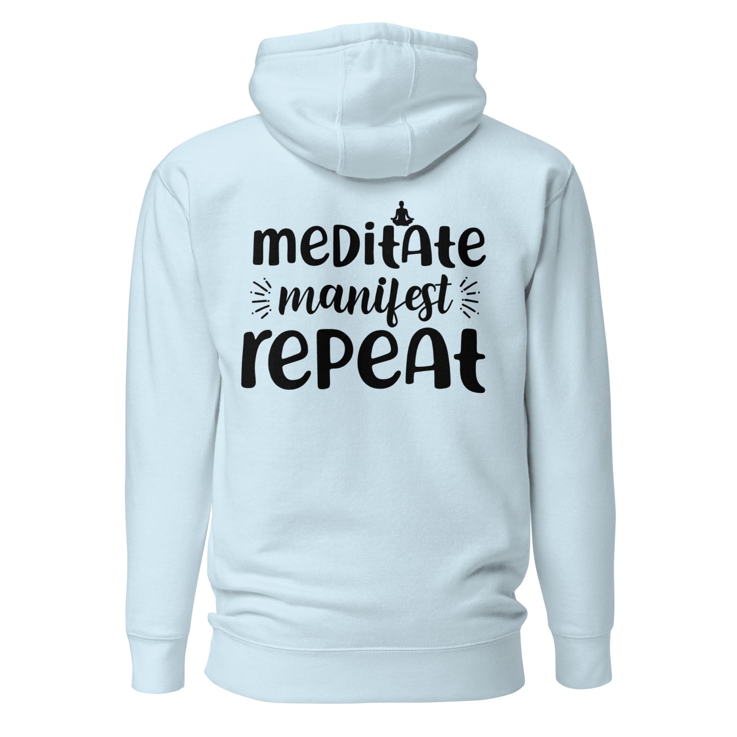 Meditate, Manifest, Repeat Quality Cotton Heritage Adult Hoodie