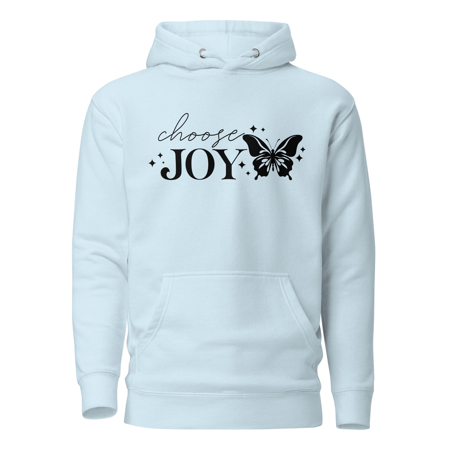 Choose Joy Butterfly Quality Cotton Heritage Adult Hoodie
