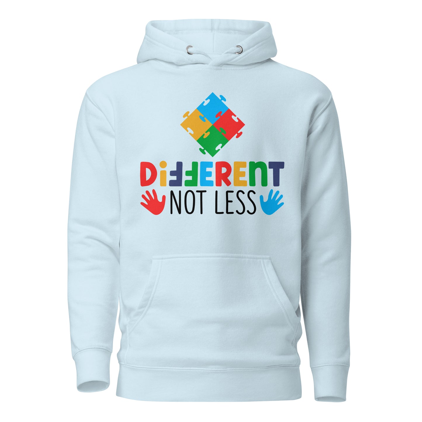 Different Not Less Autism Acceptance Quality Cotton Heritage Adult Hoodie