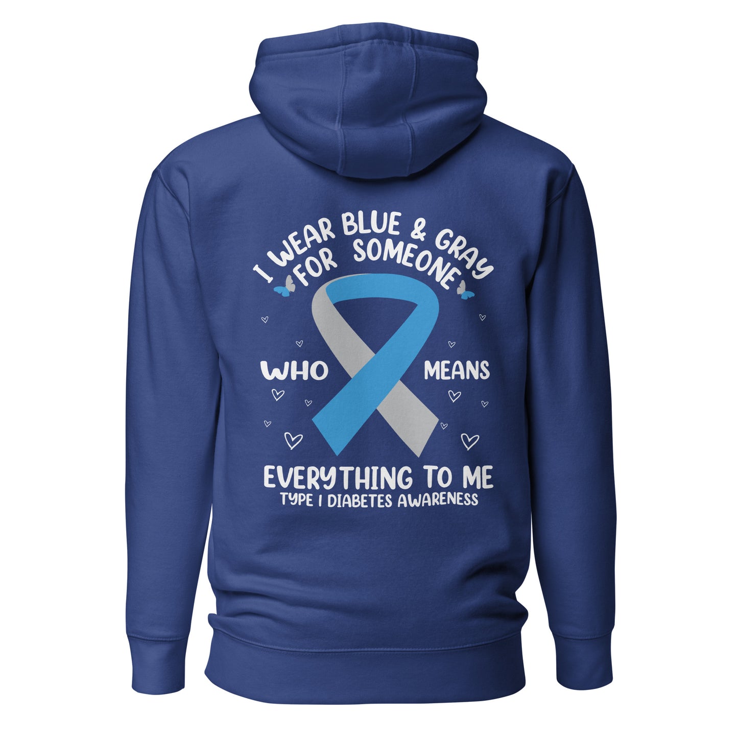 Diabetes Awareness Quality Cotton Heritage Adult Hoodie