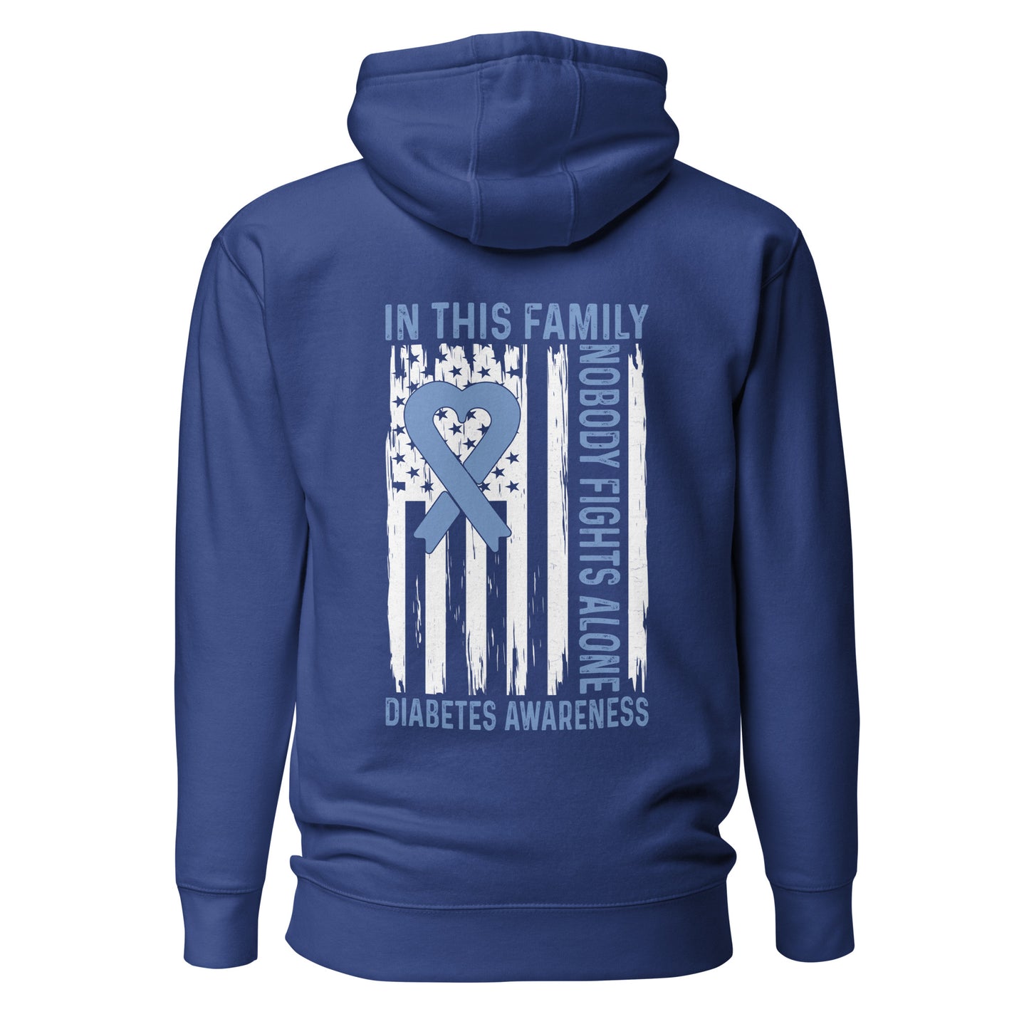 Diabetes Awareness Quality Cotton Heritage Adult Hoodie