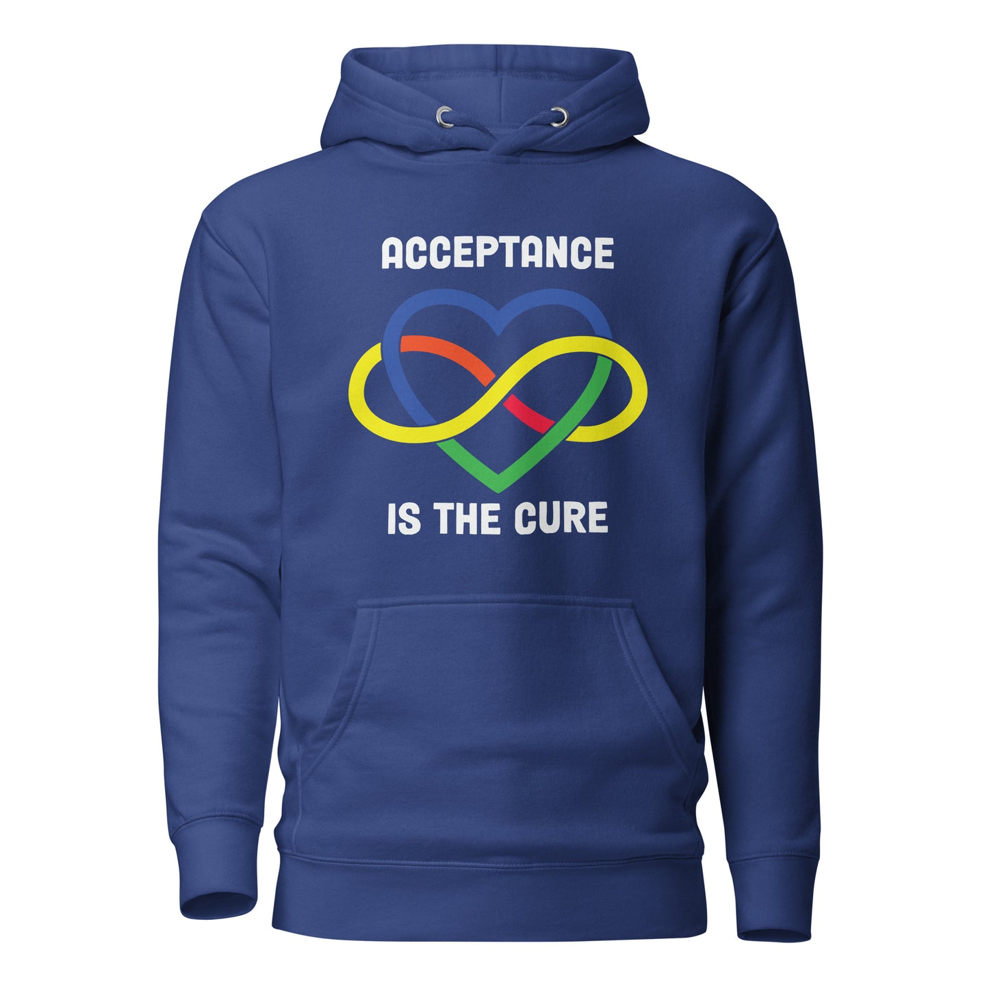 Autism Acceptance Together Quality Cotton Heritage Adult Hoodie
