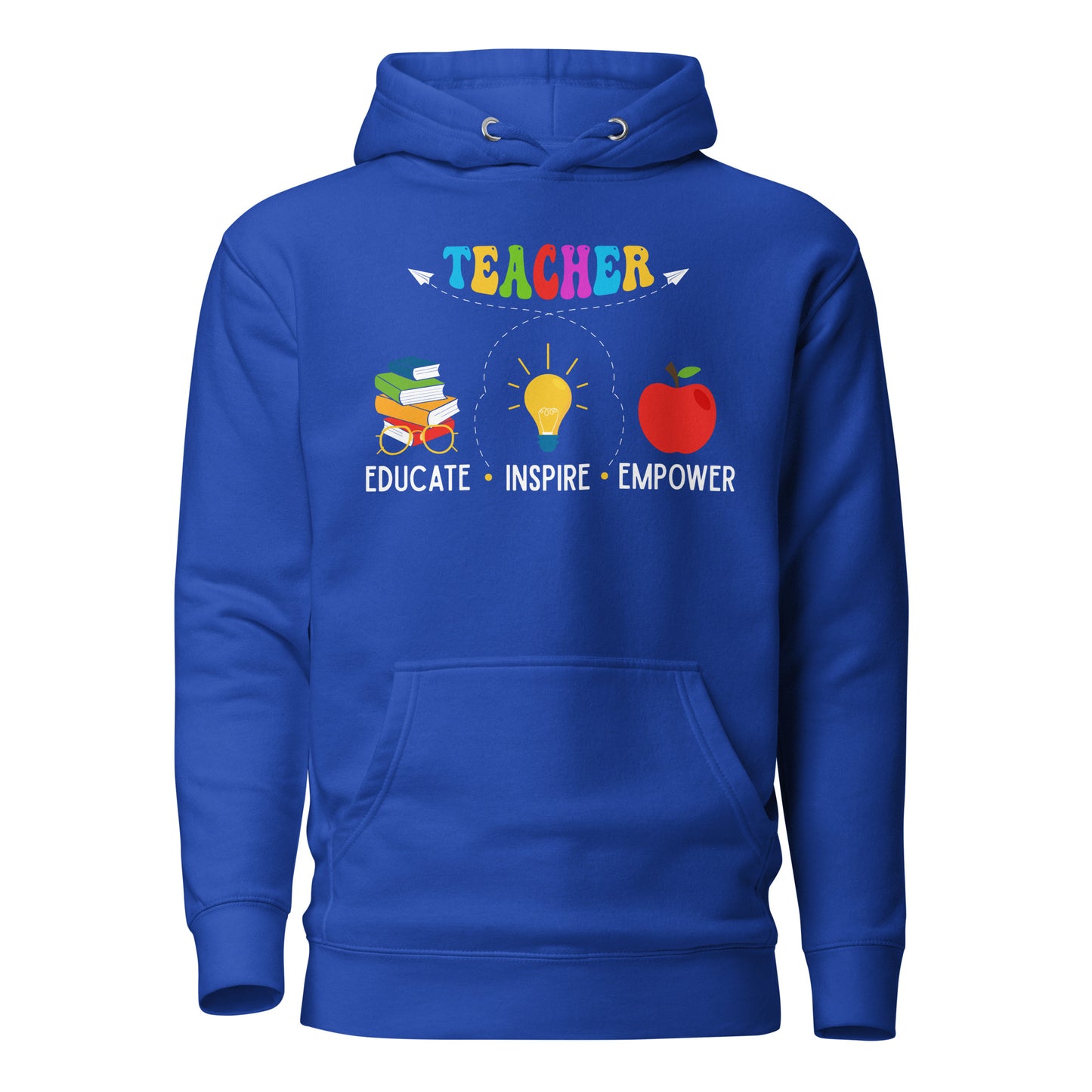 Educate, Inspire, Empower Teacher Quality Cotton Heritage Adult Hoodie