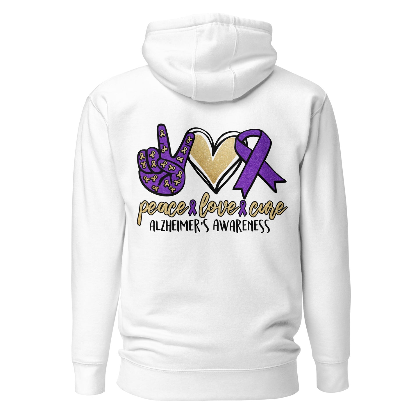 Alzheimer's Awareness Quality Cotton Heritage Adult Hoodie