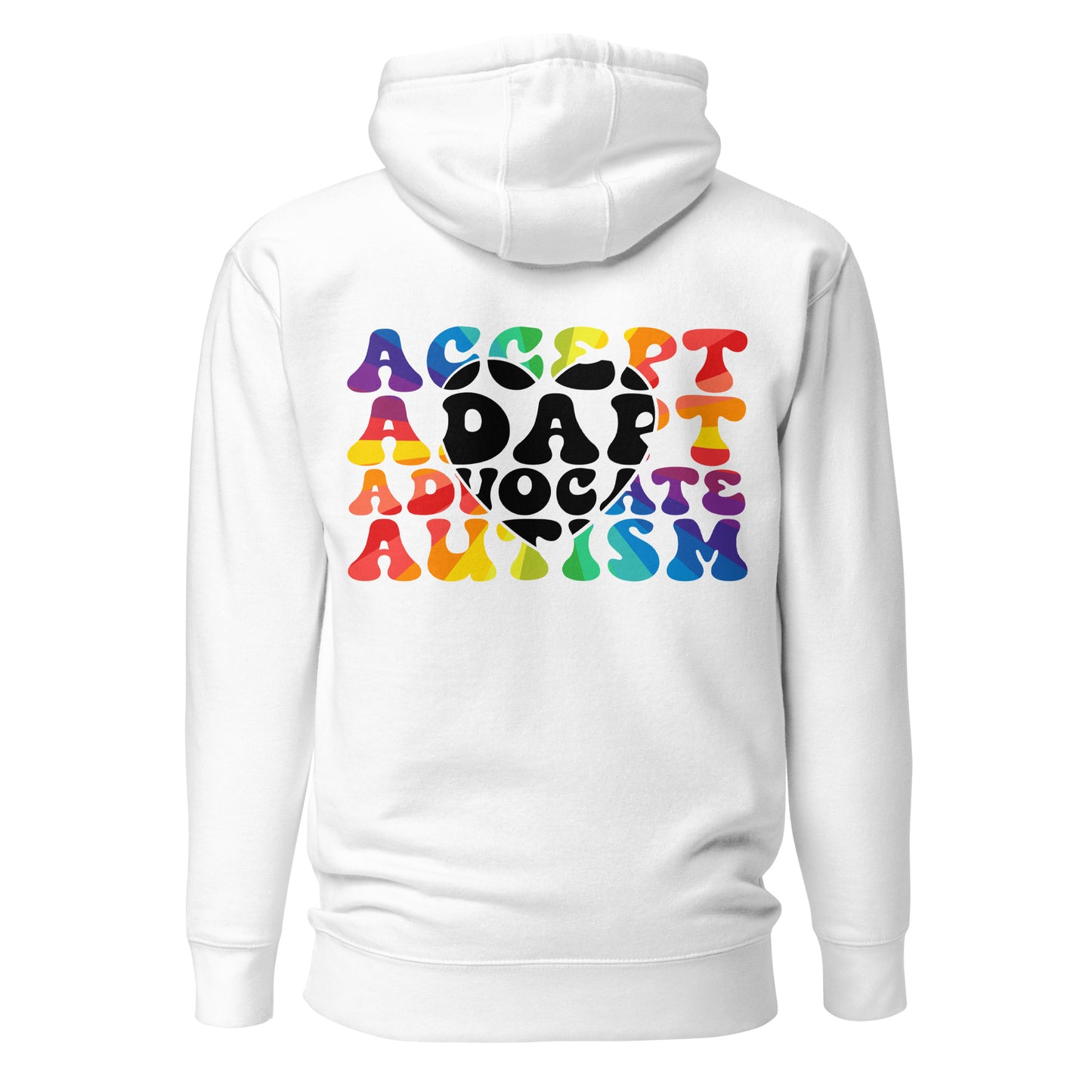 Autism Acceptance Together Quality Cotton Heritage Adult Hoodie