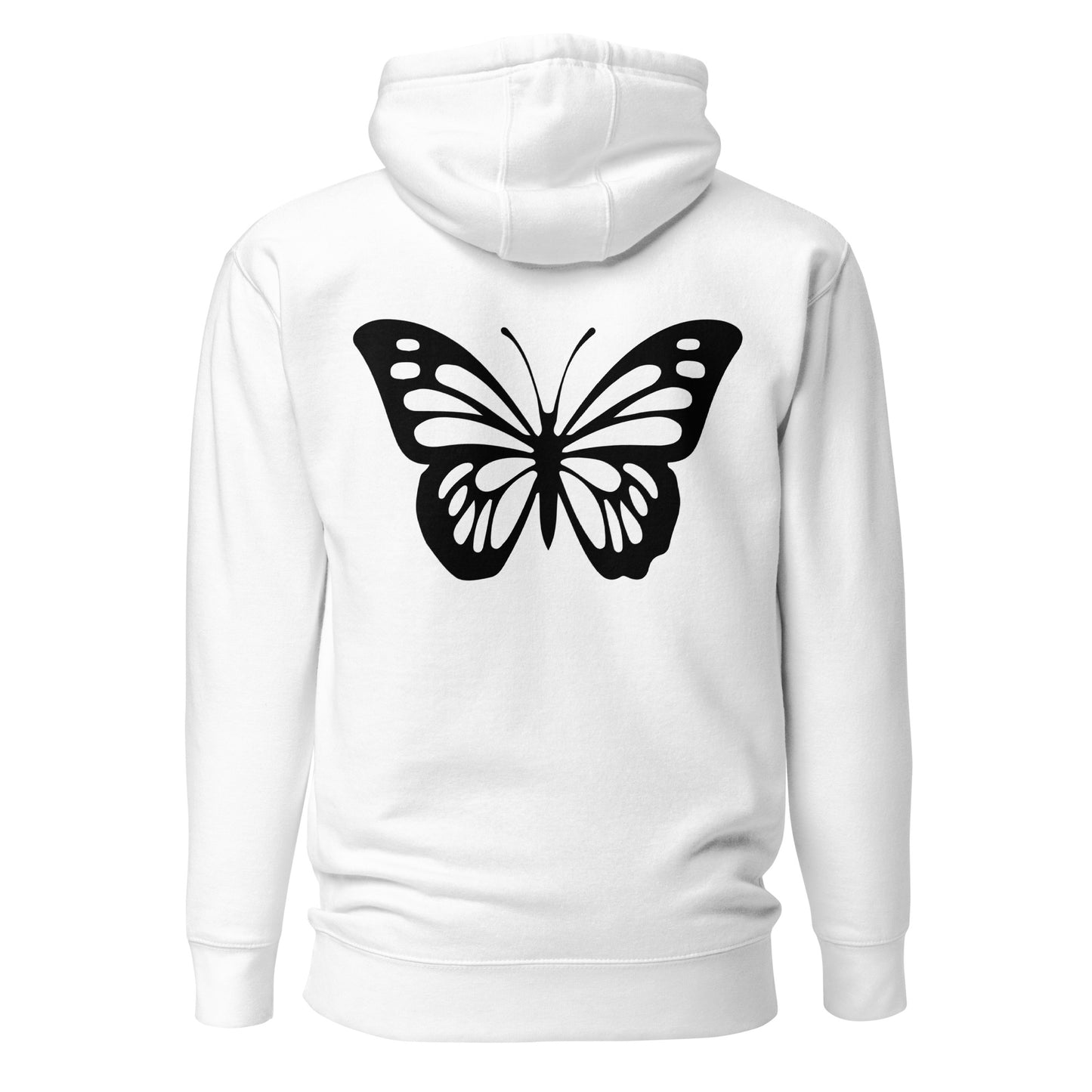 Positivity Butterfly Quality Cotton Heritage Adult Hoodie