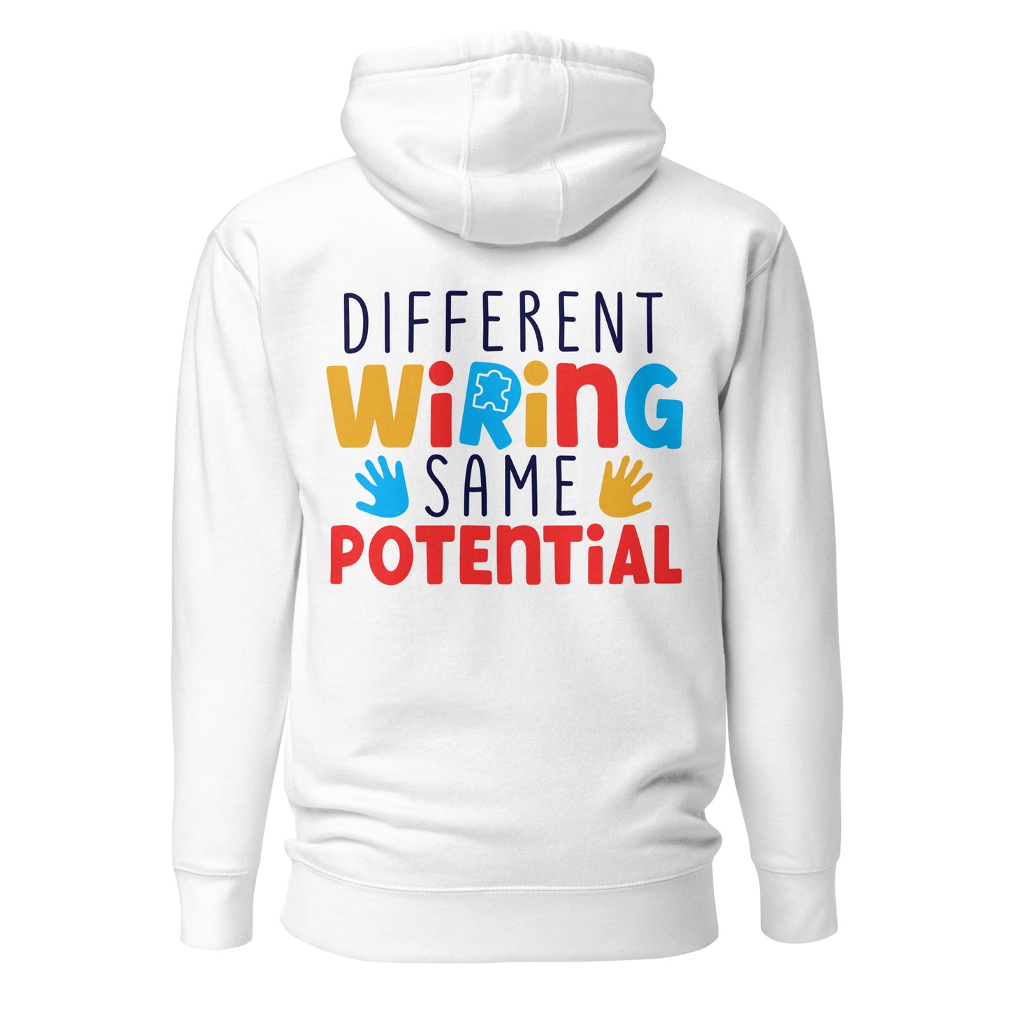 Different Wiring Same Potential Autism Acceptance Quality Cotton Heritage Adult Hoodie