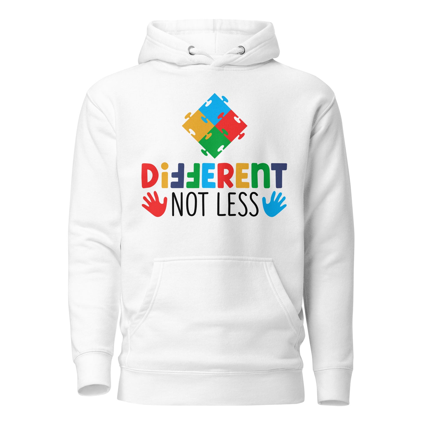Different Not Less Autism Acceptance Quality Cotton Heritage Adult Hoodie