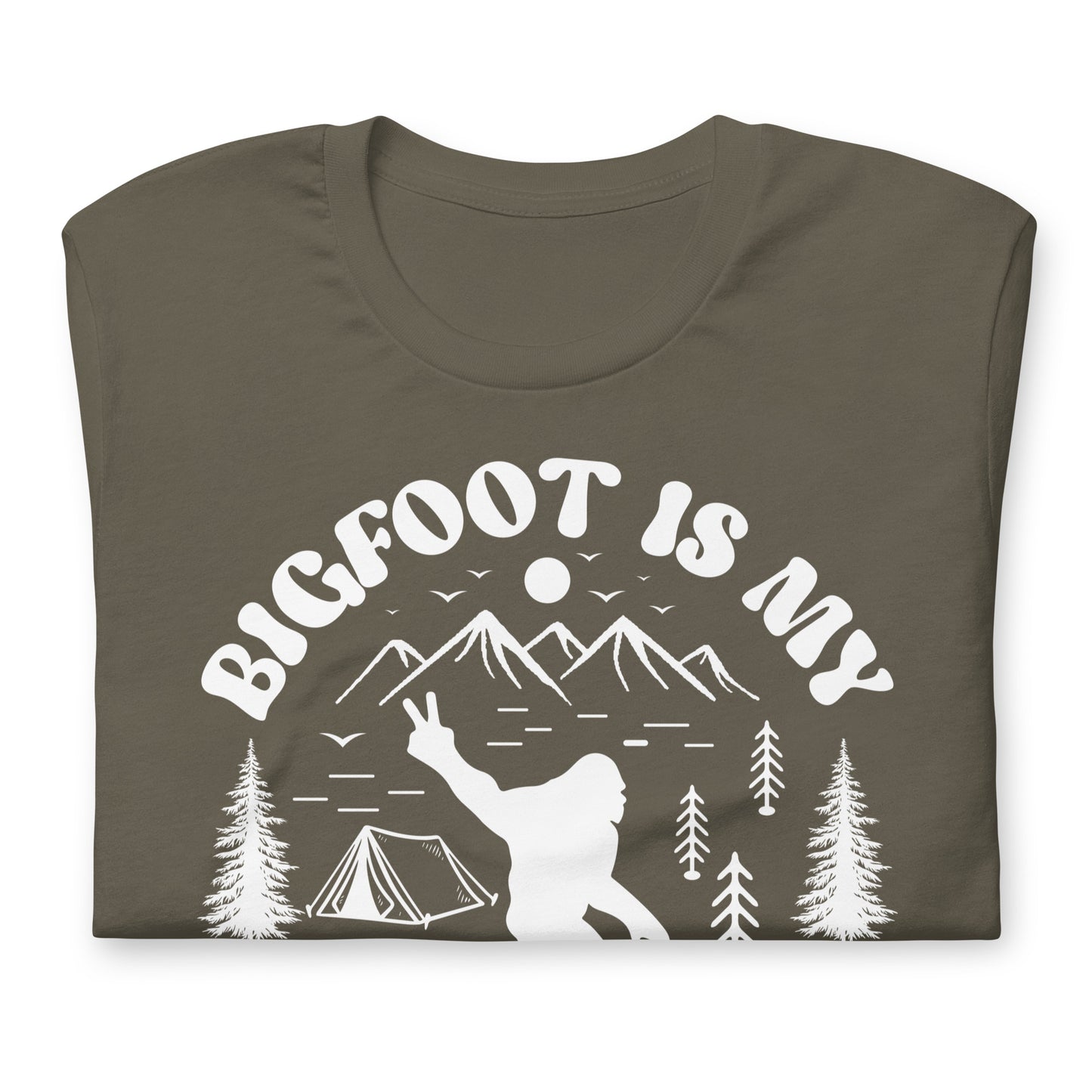 Bigfoot is My Spirit Animal Bella Canvas Adult T-Shirt