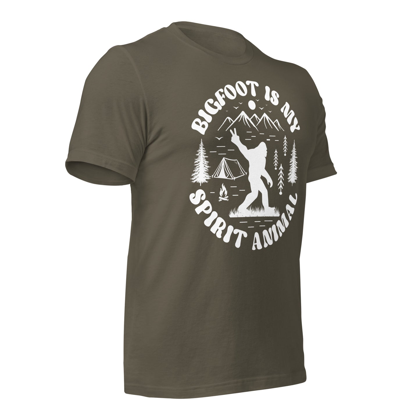 Bigfoot is My Spirit Animal Bella Canvas Adult T-Shirt