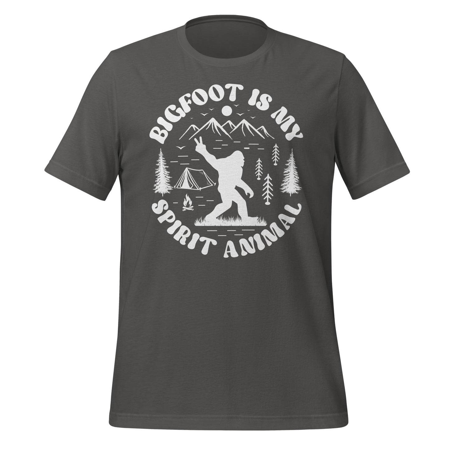 Bigfoot is My Spirit Animal Bella Canvas Adult T-Shirt