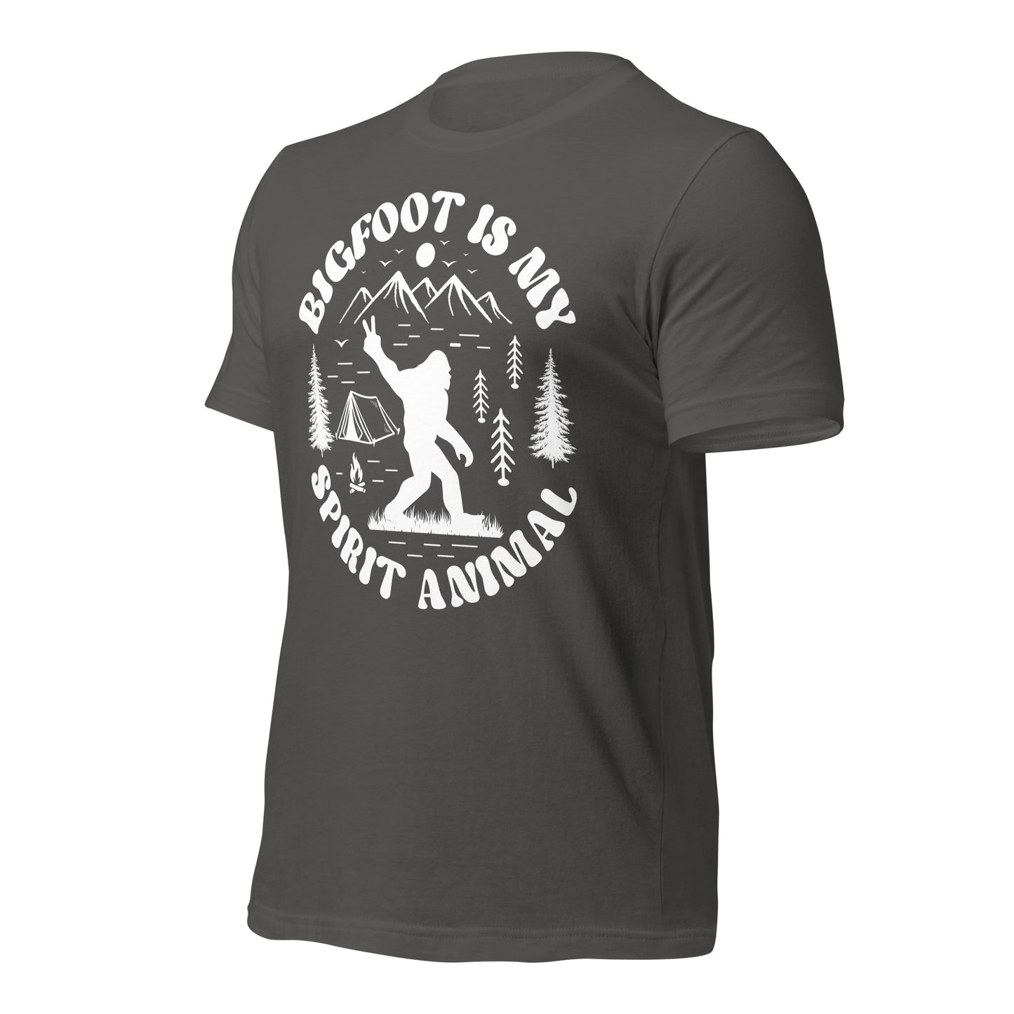 Bigfoot is My Spirit Animal Bella Canvas Adult T-Shirt