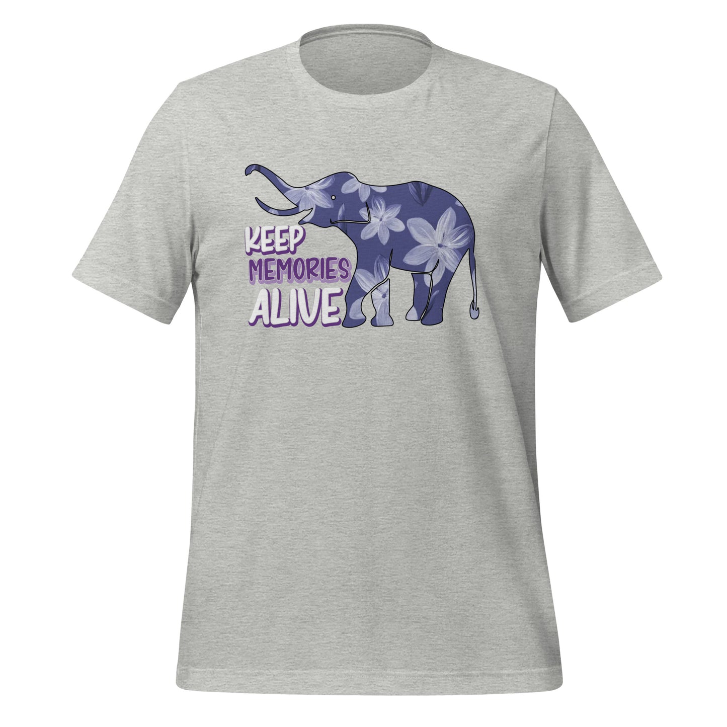 Alzheimer's Awareness Quality Cotton Bella Canvas Adult T-Shirt