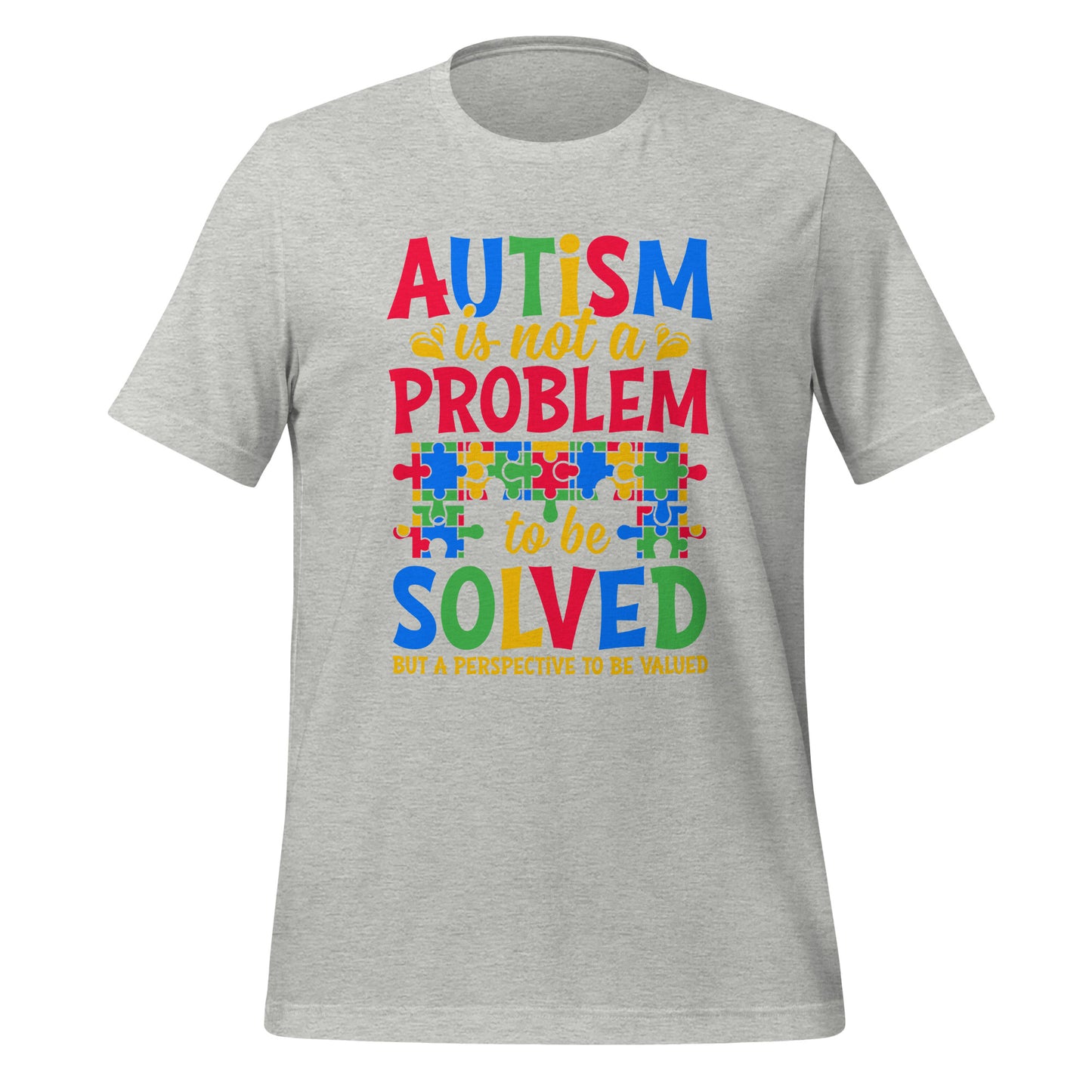 Autism Acceptance Together Quality Cotton Bella Canvas Adult T-Shirt