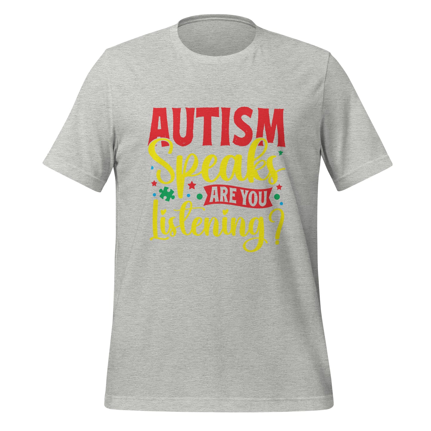 Autism Acceptance Together Quality Cotton Bella Canvas Adult T-Shirt