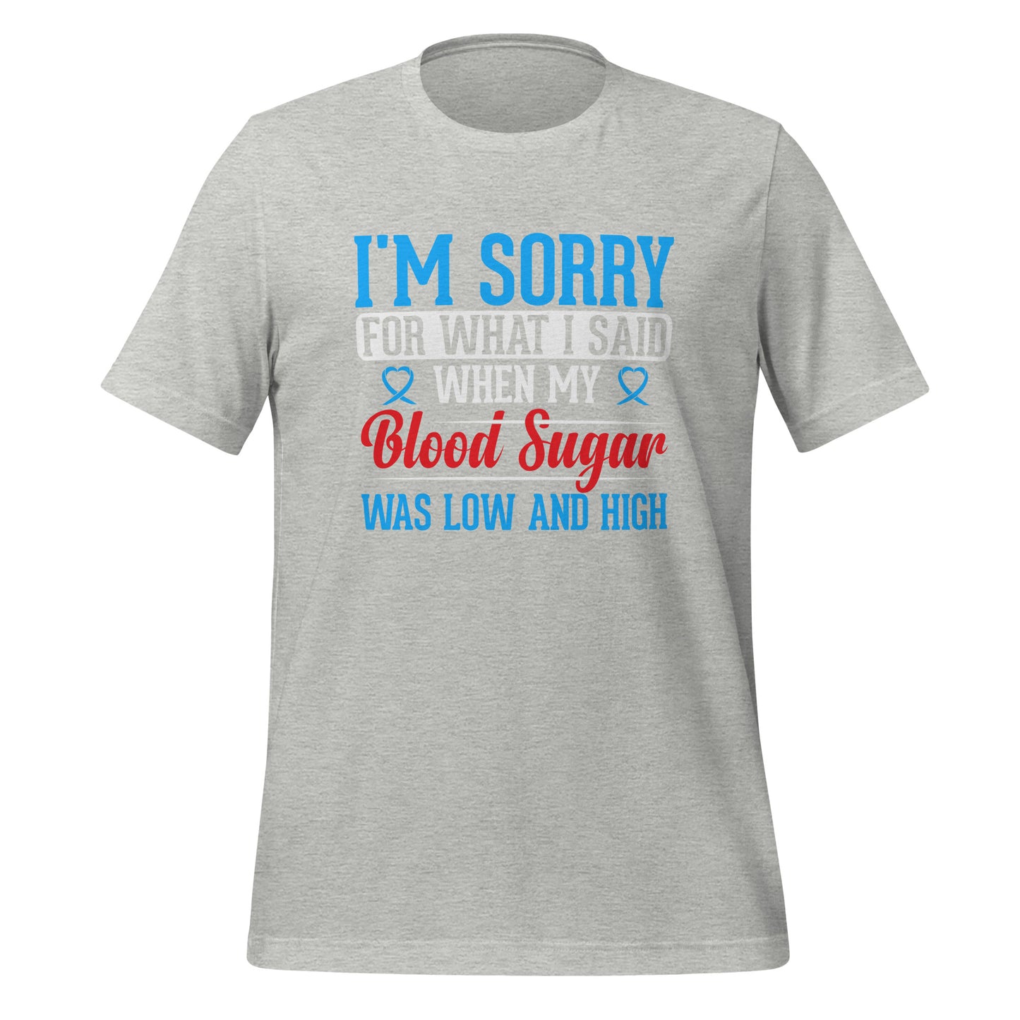 Diabetes Awareness Quality Cotton Bella Canvas Adult T-Shirt