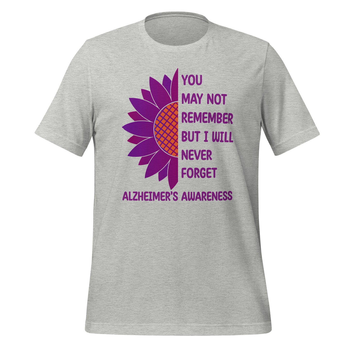 Alzheimer's Awareness Quality Cotton Bella Canvas Adult T-Shirt