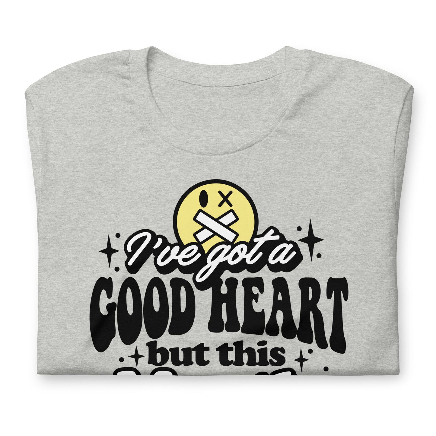 I've Got a Good Heart but This Mouth Bella Canvas Adult T-Shirt