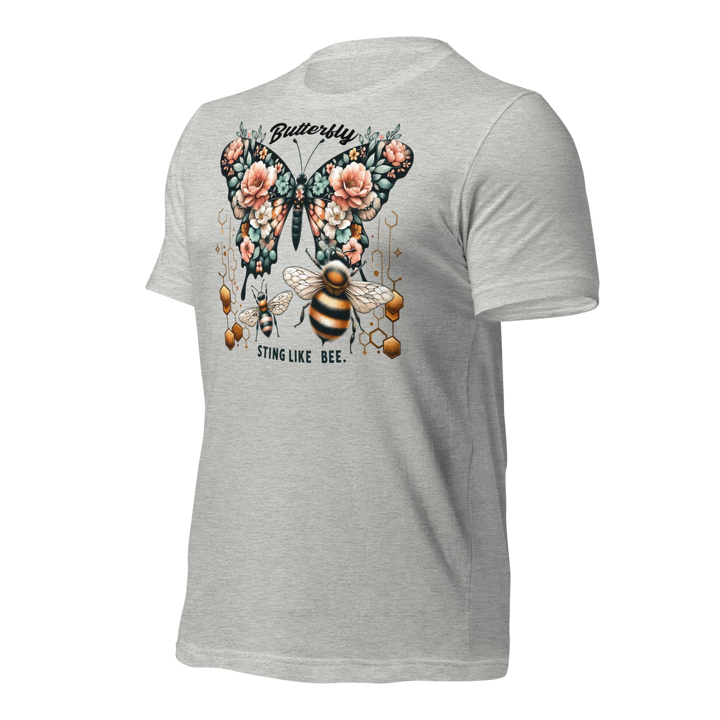 Butterfly, Sting Like a Bee Quality Cotton Bella Canvas Adult T-Shirt