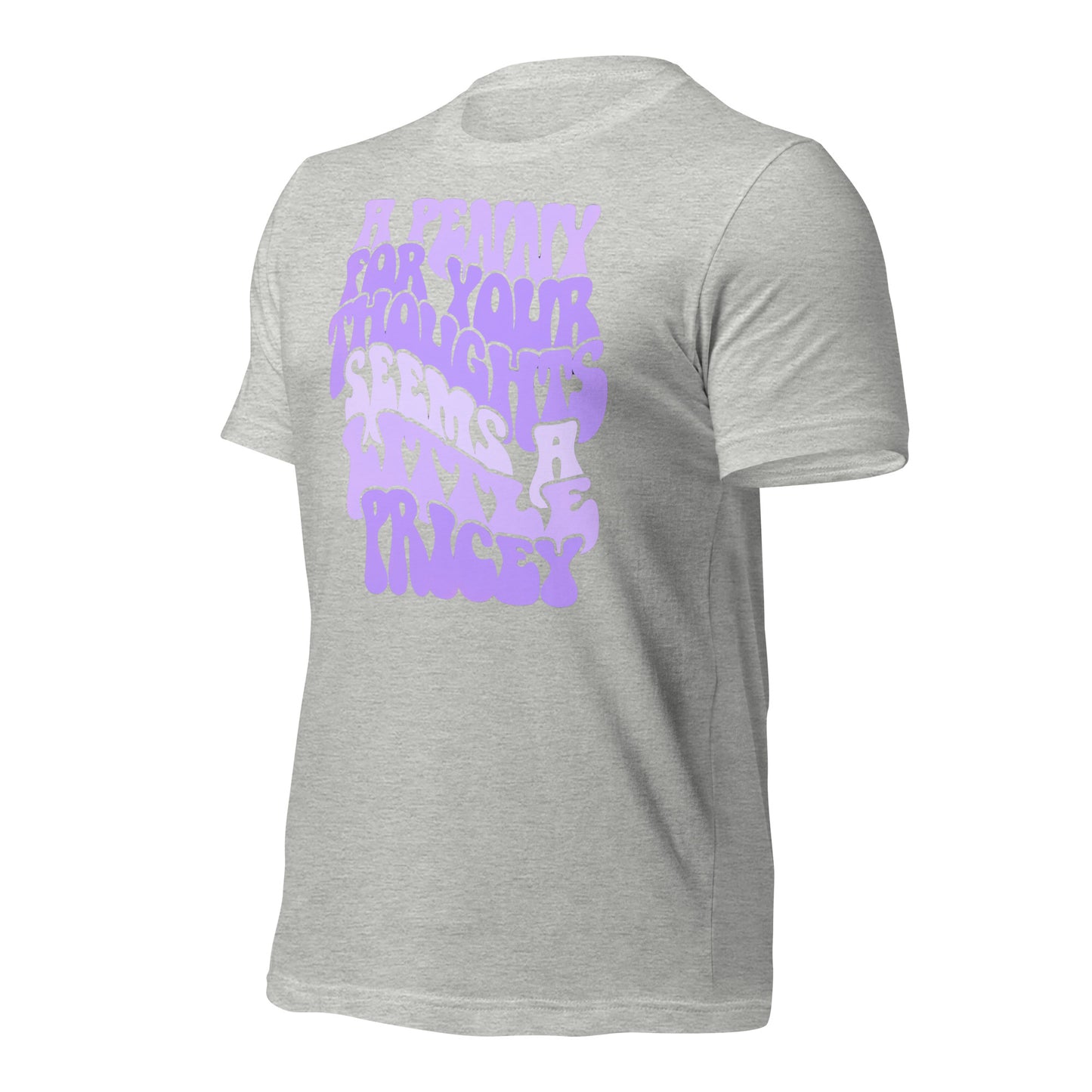 A Penny For Your Thoughts Seems A Little Pricey Funny Bella Canvas Adult T-Shirt