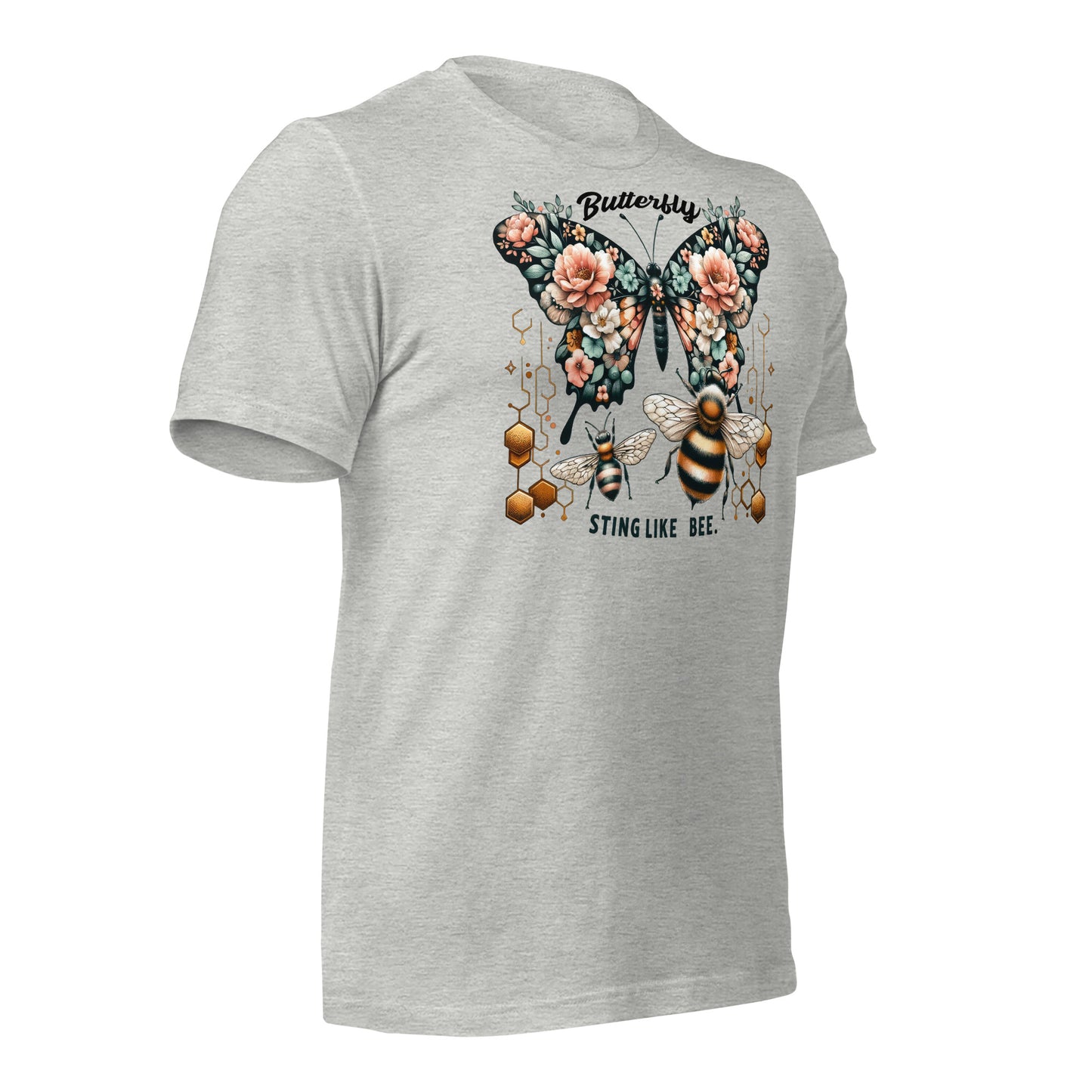 Butterfly, Sting Like a Bee Quality Cotton Bella Canvas Adult T-Shirt