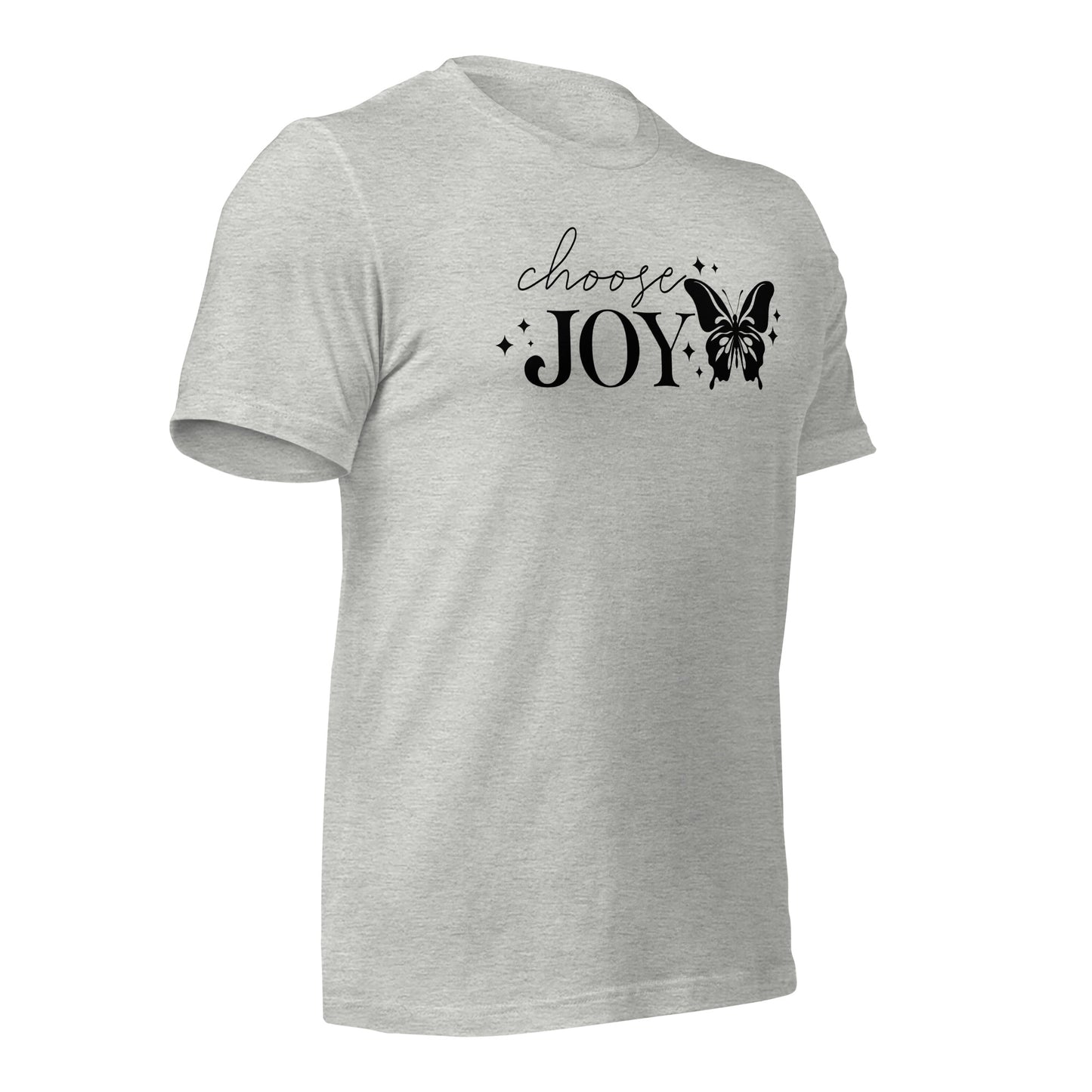 Choose Joy Butterfly Quality Cotton Bella Canvas Adult T-Shirt