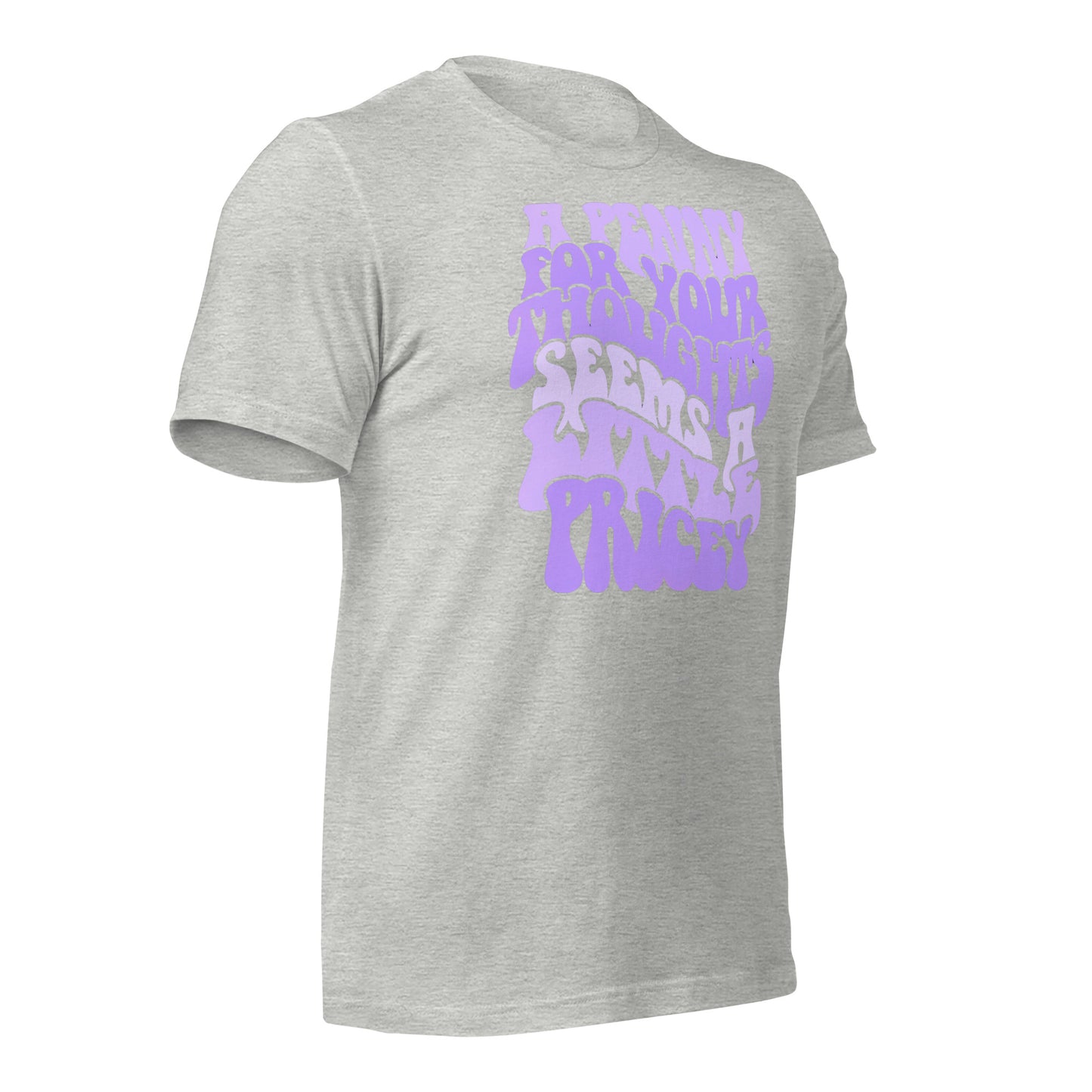 A Penny For Your Thoughts Seems A Little Pricey Funny Bella Canvas Adult T-Shirt