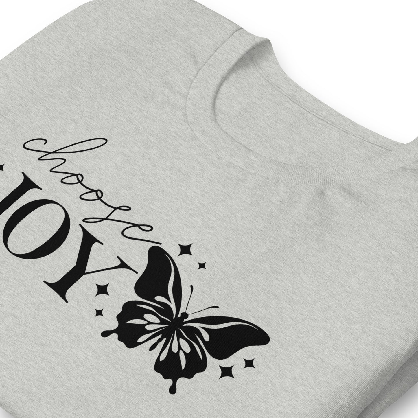 Choose Joy Butterfly Quality Cotton Bella Canvas Adult T-Shirt