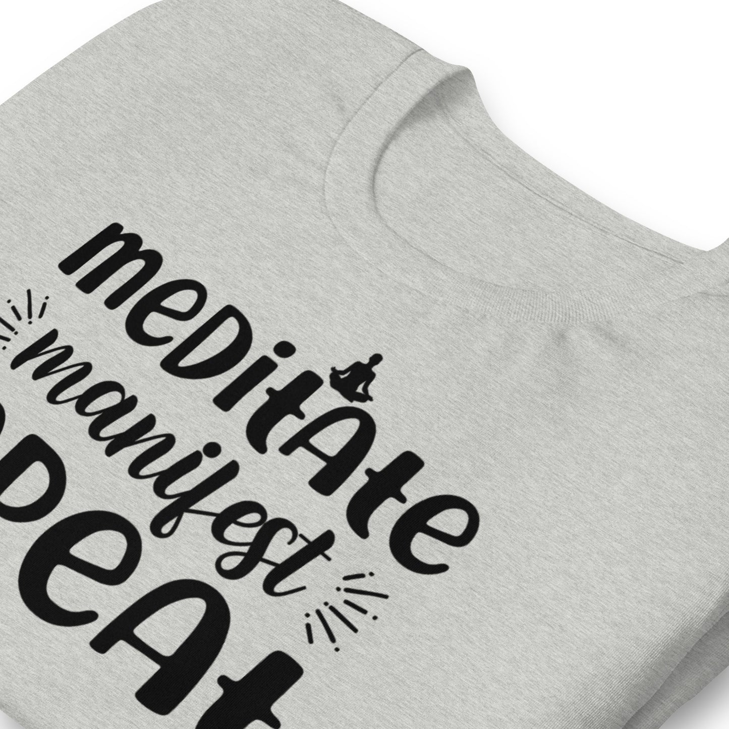 Meditate, Manifest, Repeat Quality Cotton Bella Canvas Adult T-Shirt