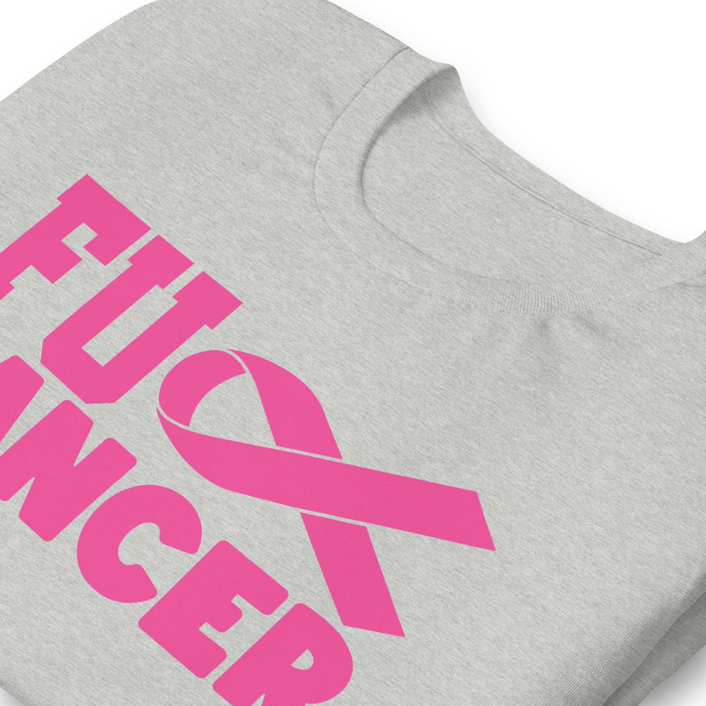 Fu** Cancer Breast Cancer Awareness Bella Canvas Adult T-Shirt