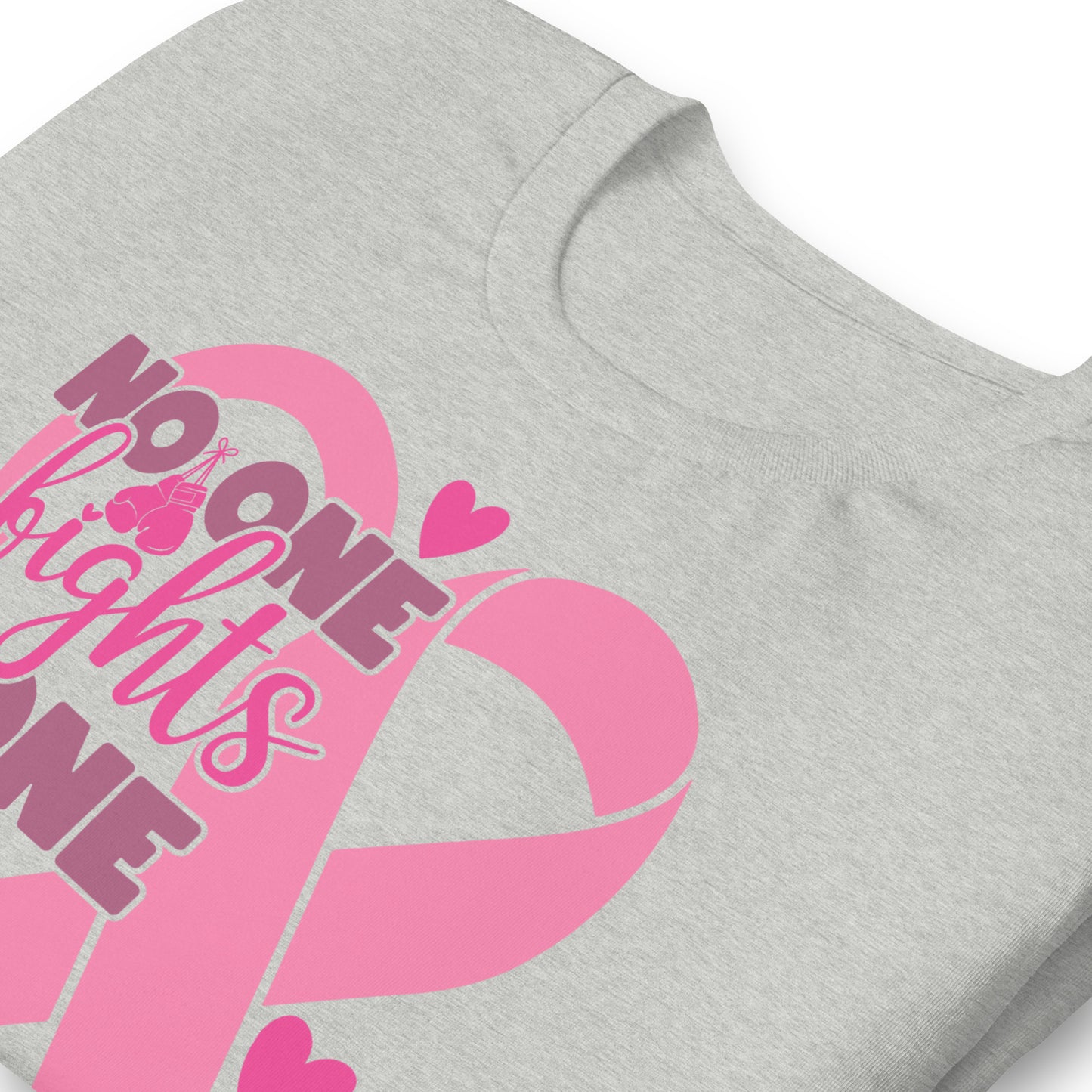 No Fights Alone Breast Cancer Awareness Bella Canvas Adult T-Shirt