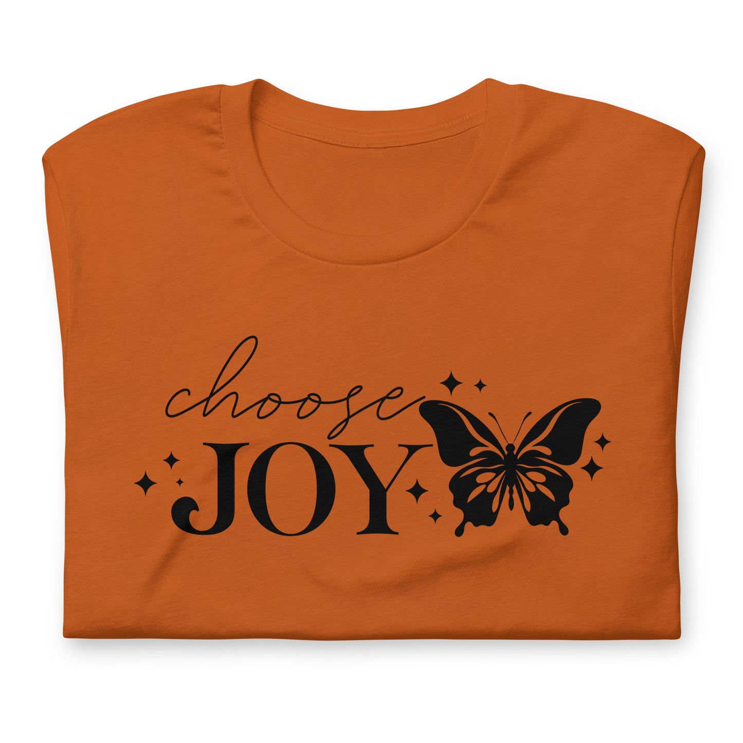 Choose Joy Butterfly Quality Cotton Bella Canvas Adult T-Shirt
