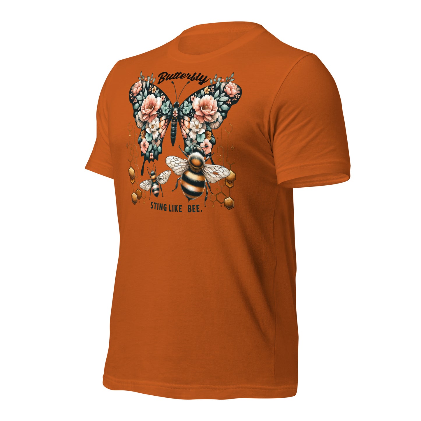Butterfly, Sting Like a Bee Quality Cotton Bella Canvas Adult T-Shirt