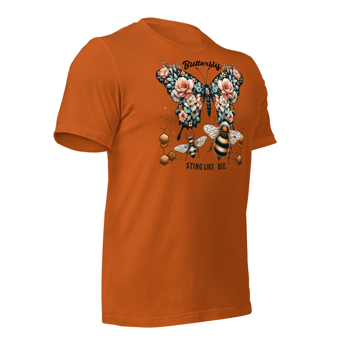 Butterfly, Sting Like a Bee Quality Cotton Bella Canvas Adult T-Shirt