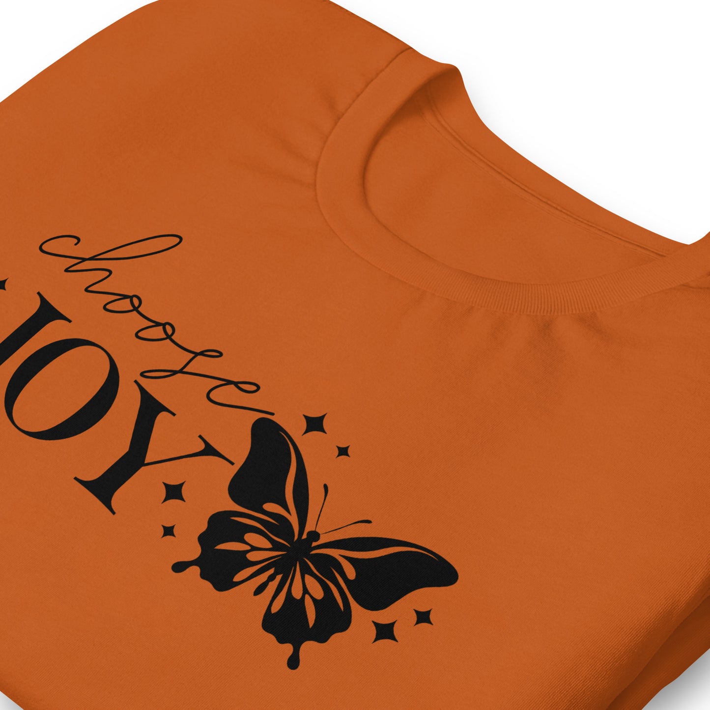 Choose Joy Butterfly Quality Cotton Bella Canvas Adult T-Shirt