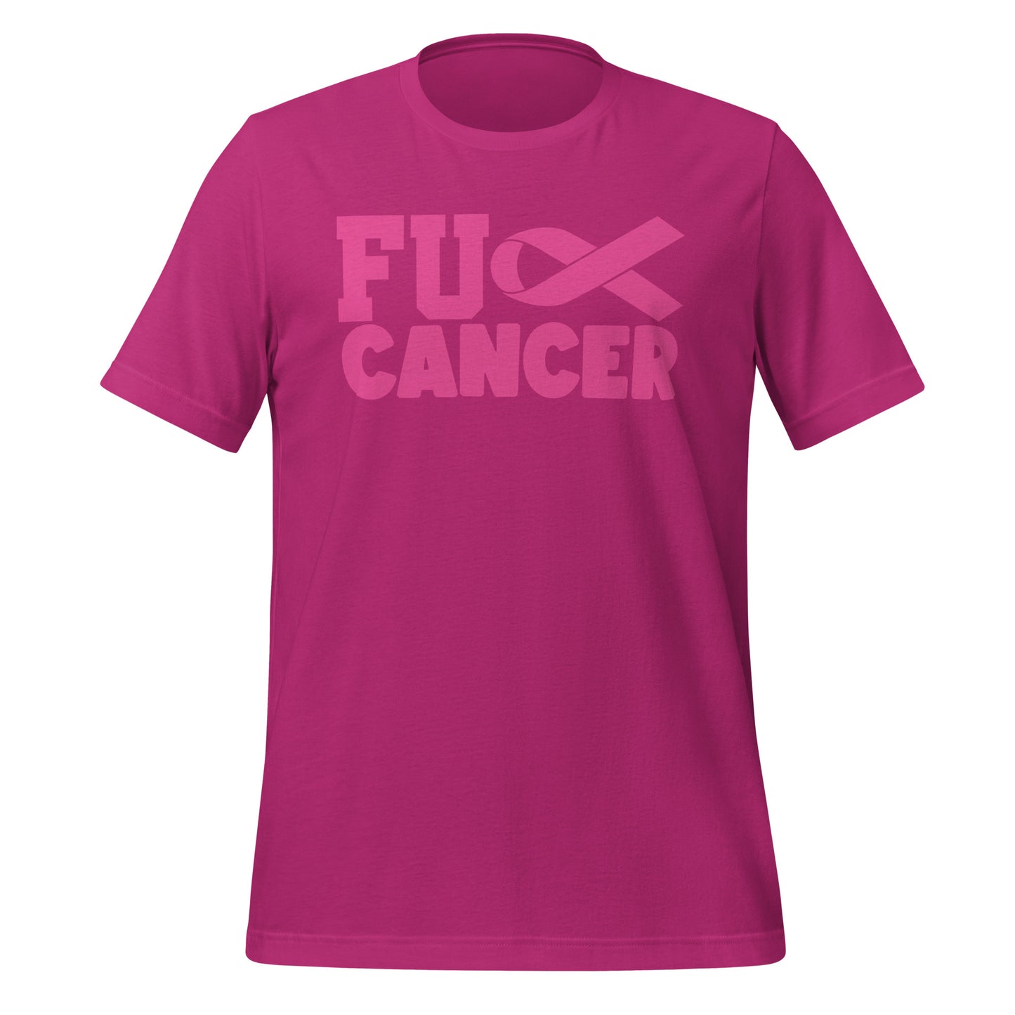 Fu** Cancer Breast Cancer Awareness Bella Canvas Adult T-Shirt