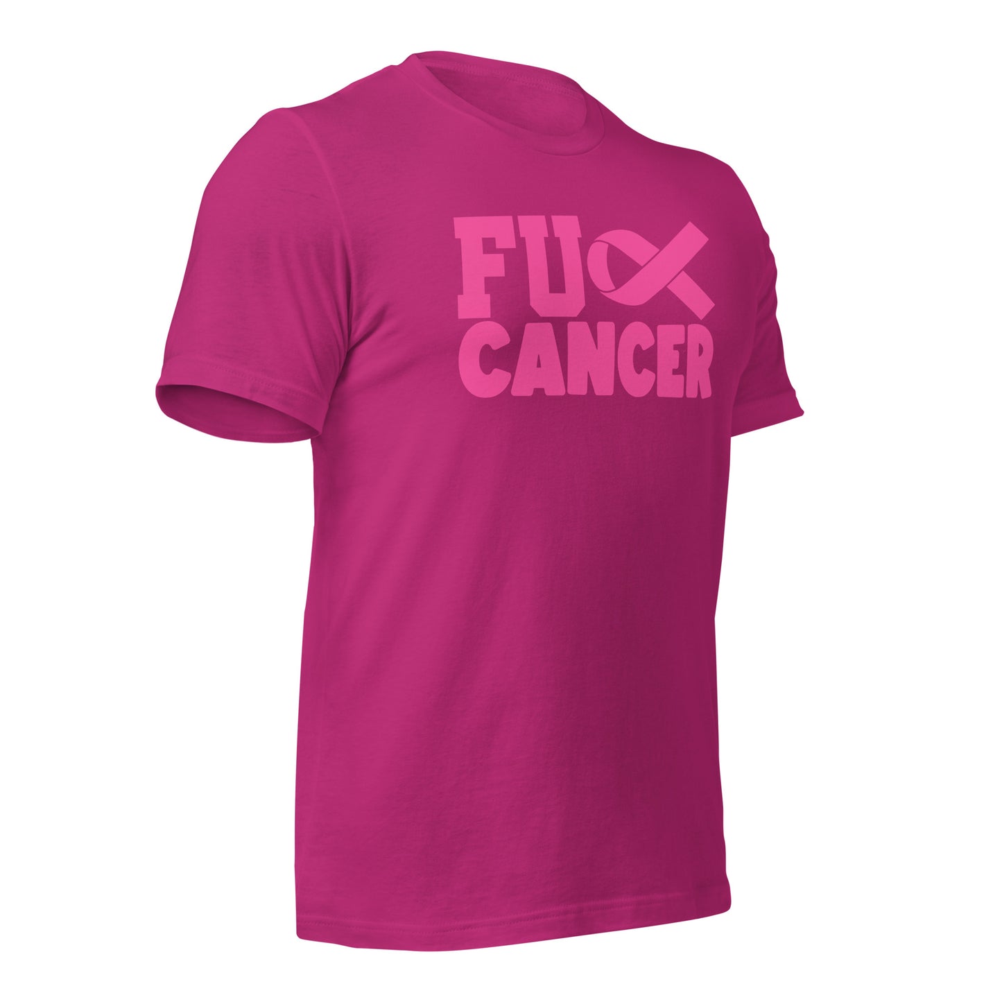 Fu** Cancer Breast Cancer Awareness Bella Canvas Adult T-Shirt